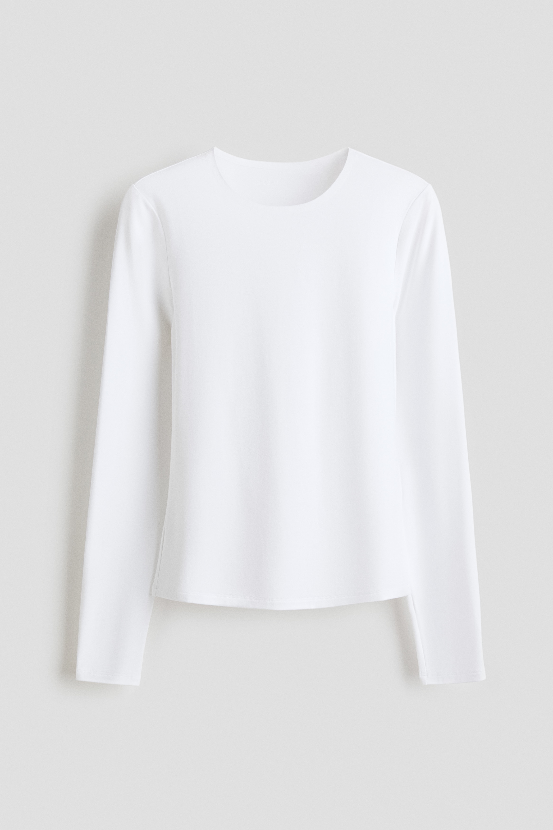 Maglia calda a maniche lunghe Slim Fit - Bianco/Nero