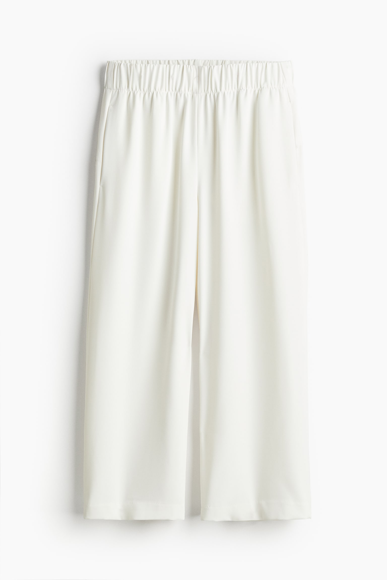 Pull On Culottes - White/Navy blue/Black/Dark khaki green/Dark beige/White/Pinstripe/Light beige - 2