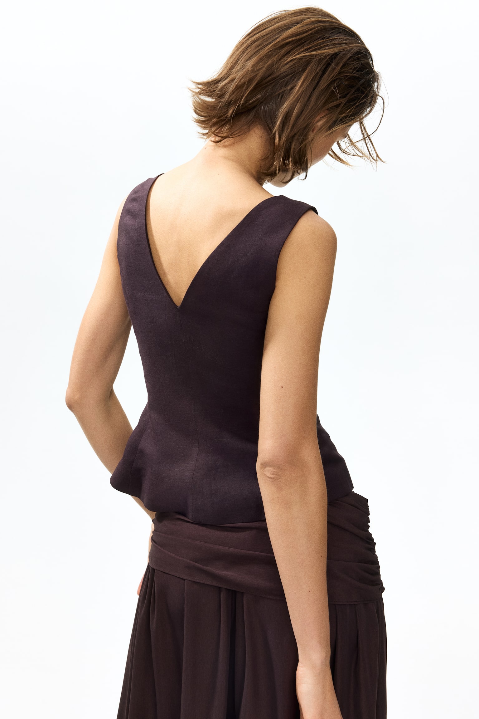 Linen-blend waistcoat - 3