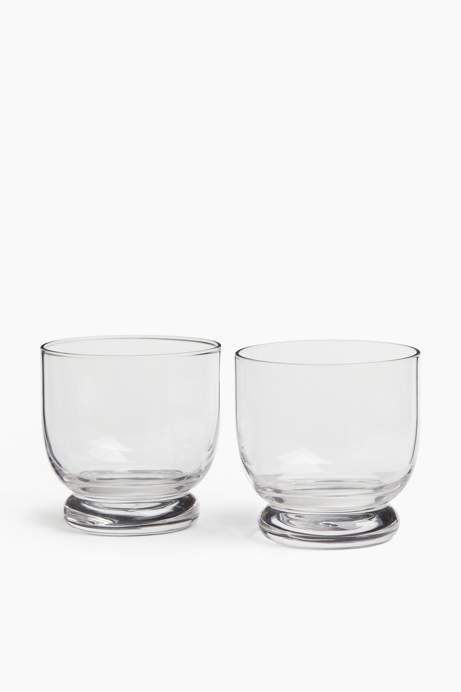 2-pack footed tumbler - Transparent - 1