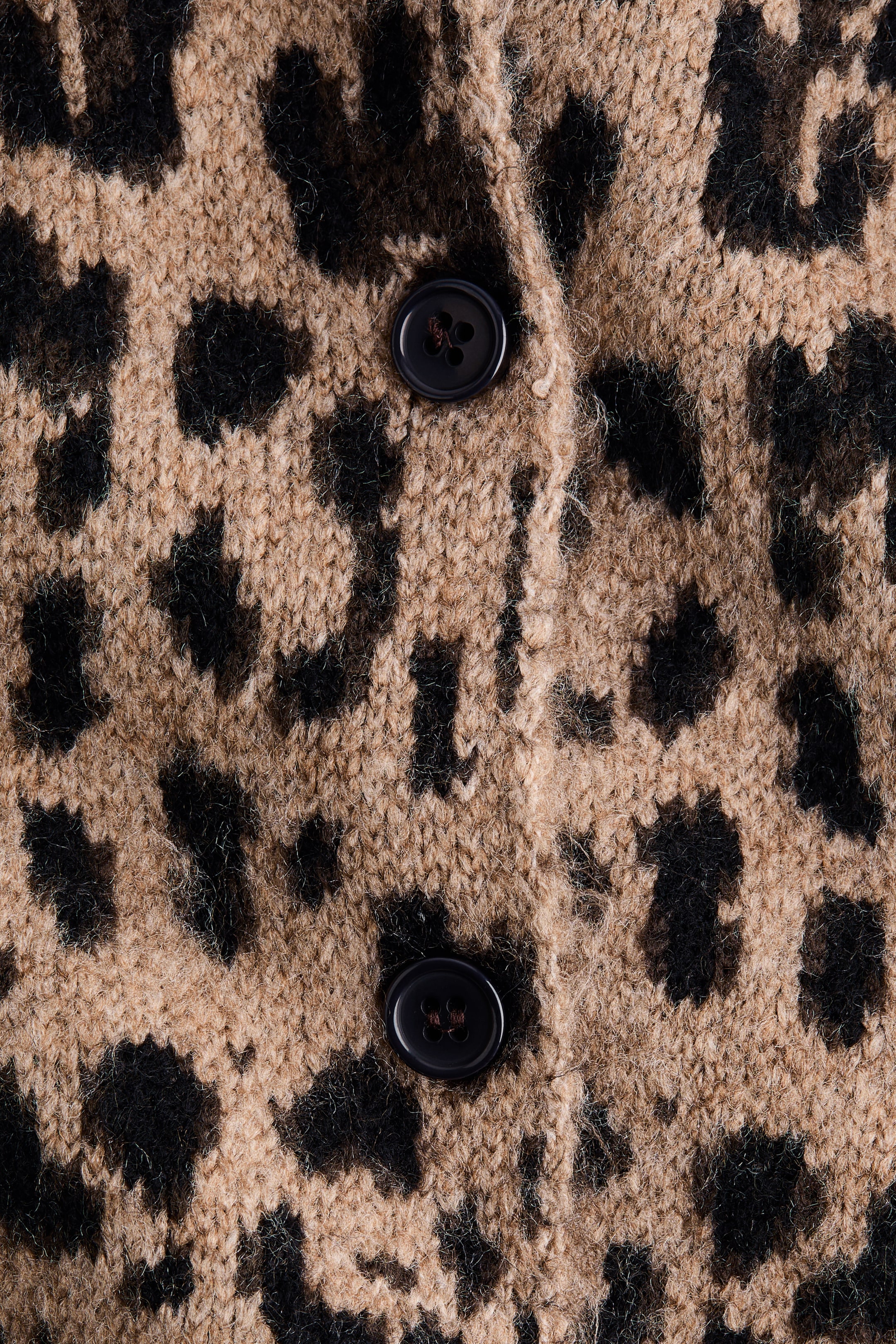 Büyük resmi görüntüle: Yakalı Hırka - Bej/Leopar desenli - KADIN | H&M TR 7