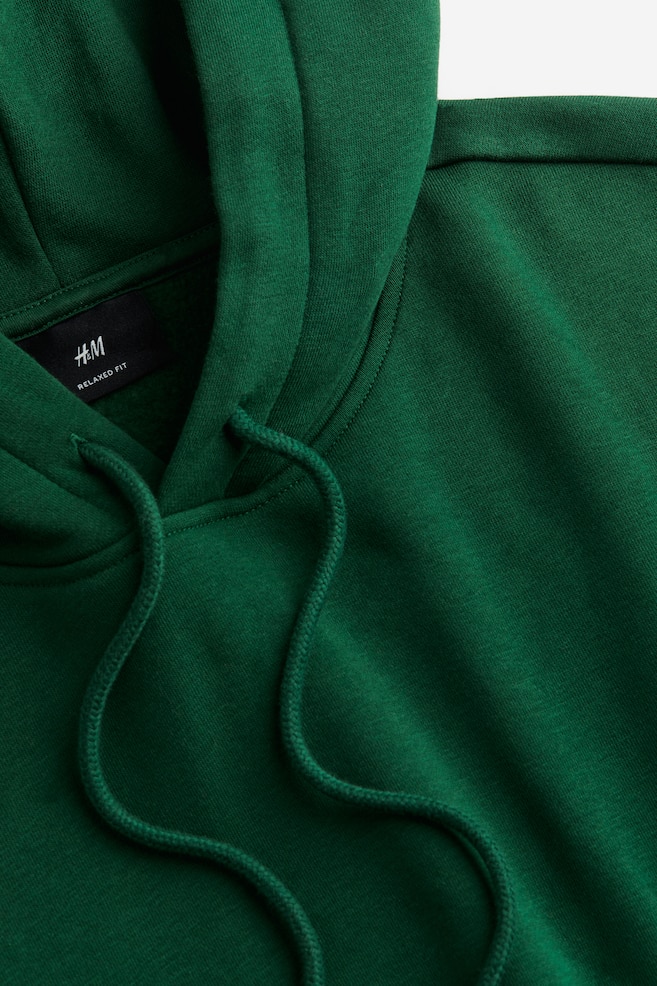 Relaxed Fit Hoodie - Dark green/Black/White/Light grey marl/dc/dc/dc/dc/dc/dc/dc/dc/dc/dc/dc - 6