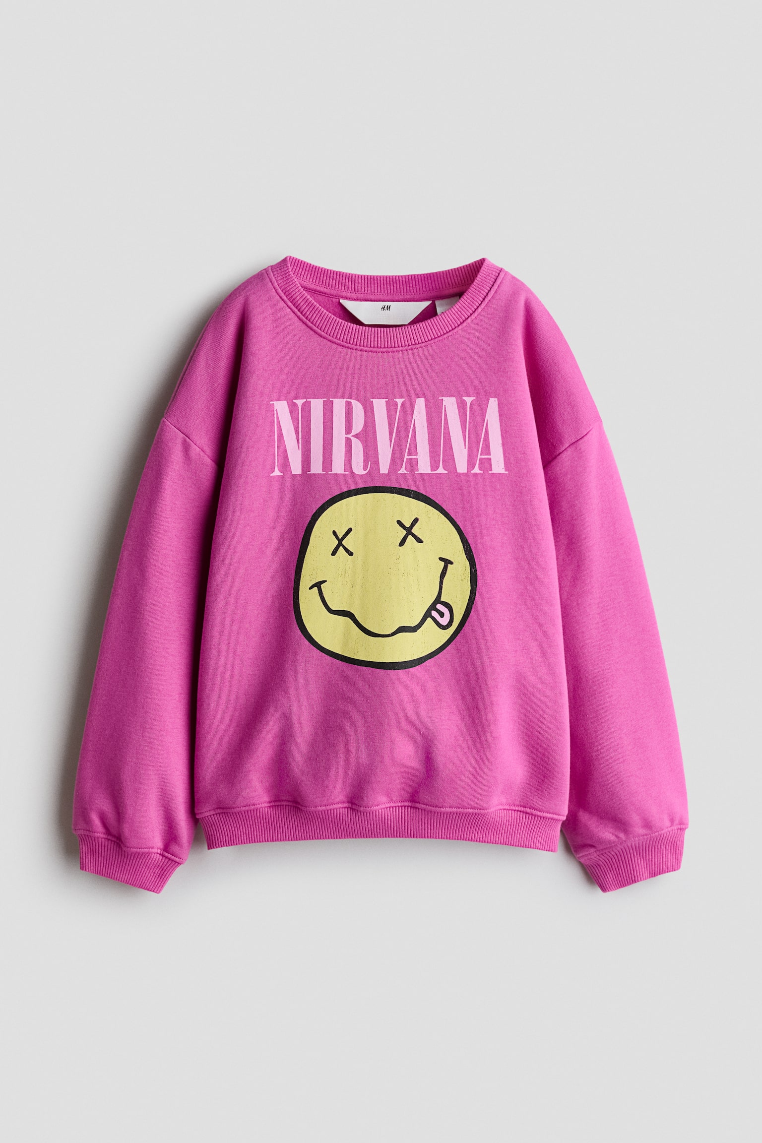 Oversized Sweatshirt mit Printmotiv - Heidelila/Nirvana