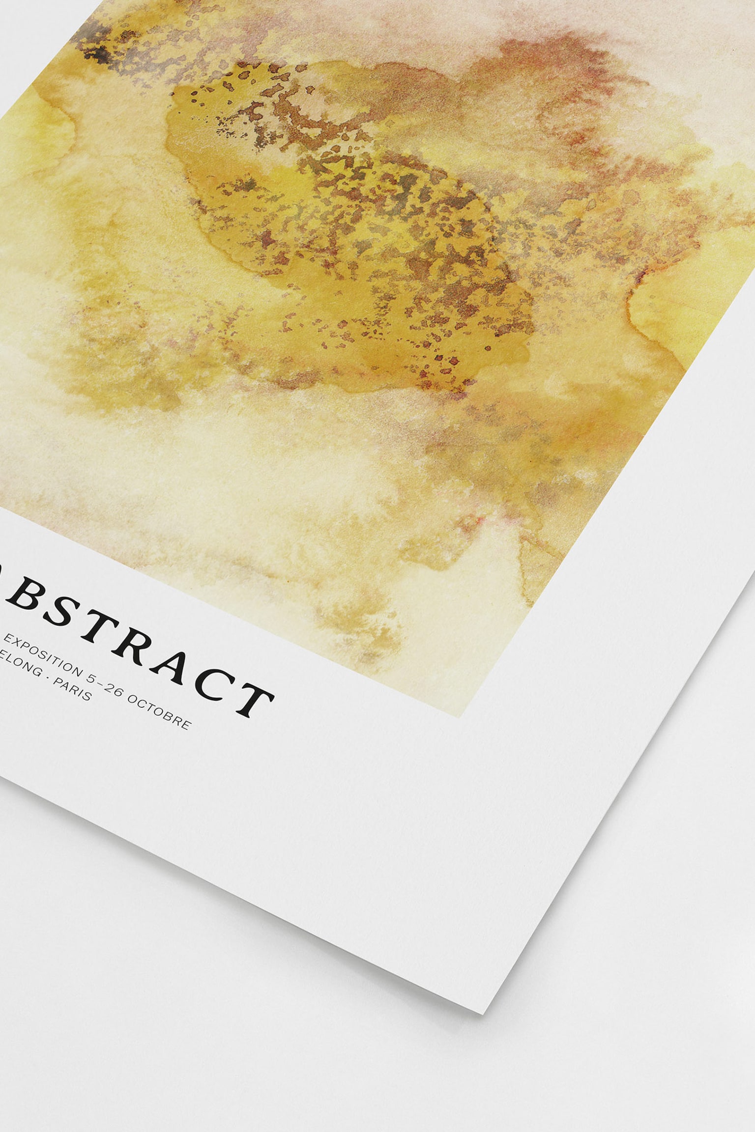 Abstrakt Poster - Amber Mist/Twin Waves - 3