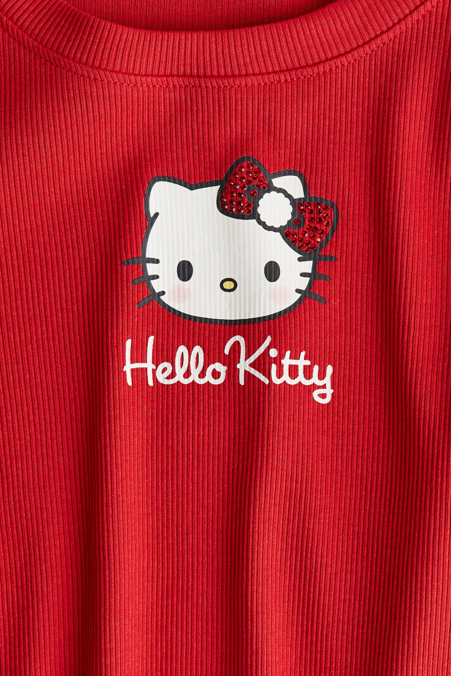 Print-detail jersey top - Red/Hello Kitty/Light blue/Cinnamoroll/Dark grey/Lilo & Stitch/White/The Powerpuff Girls/White/Lilo & Stitch/Pink/Snoopy - 2