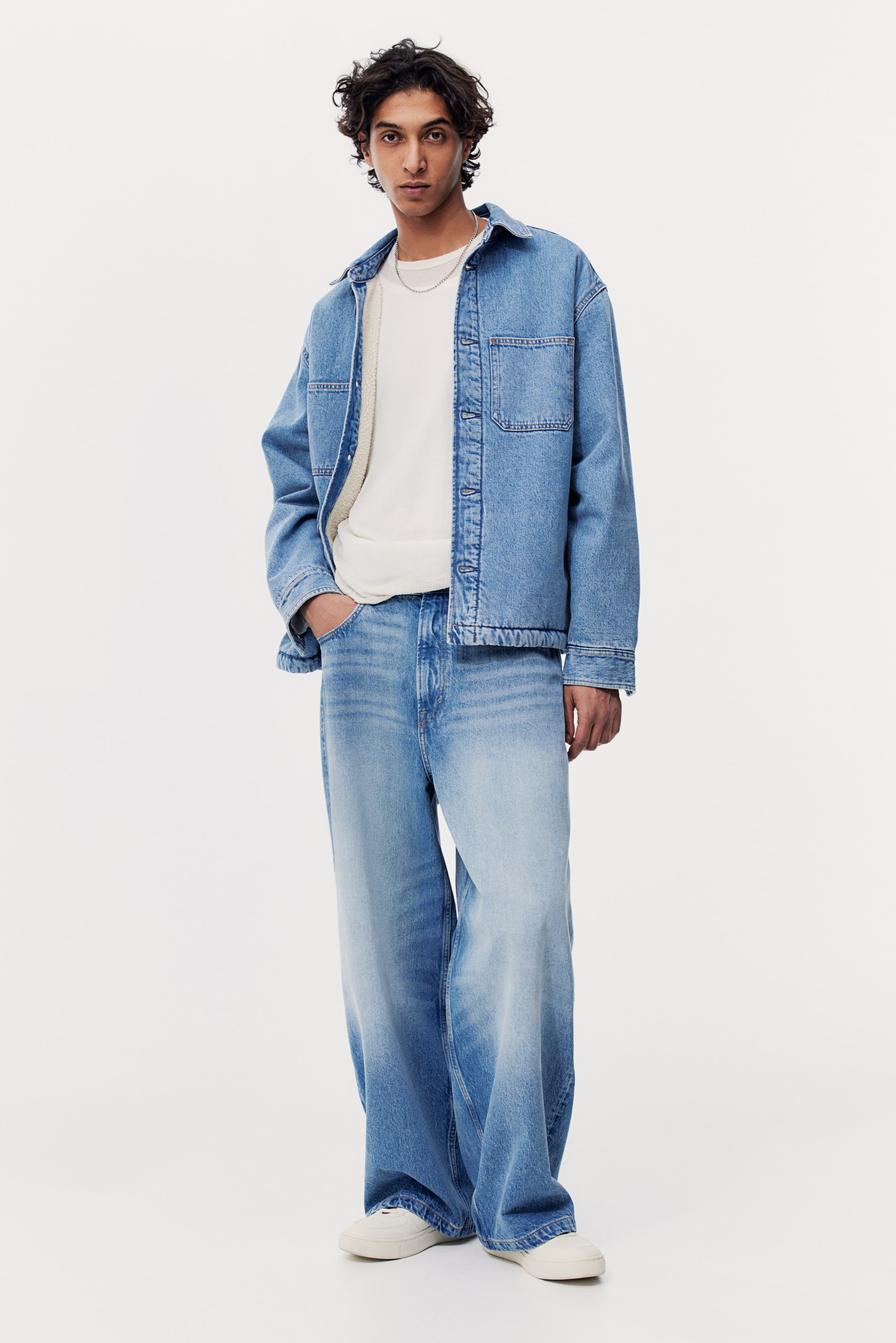 Super Baggy Jeans - Denim blue - Men | H&M GB 1