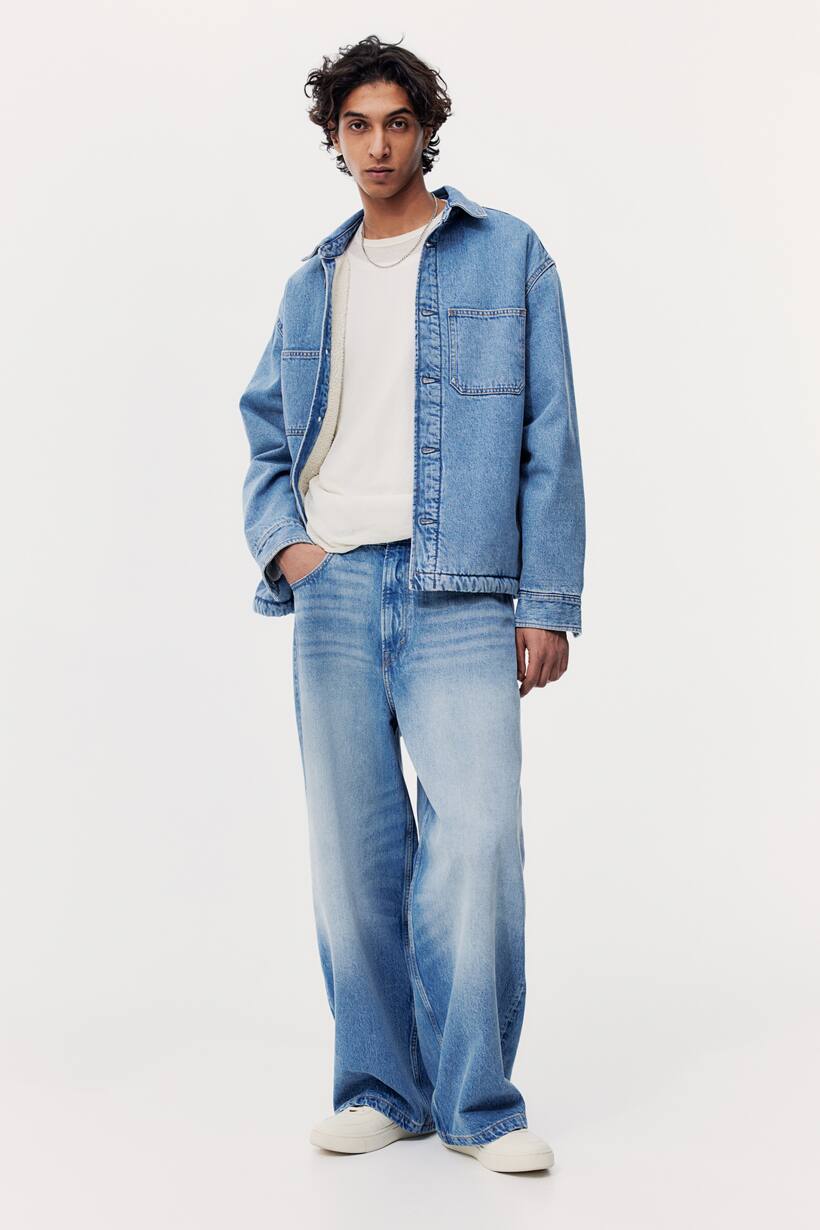 Pantalones Anchos Outfit Con Jeans Basta Ancha Pantalon Ancho