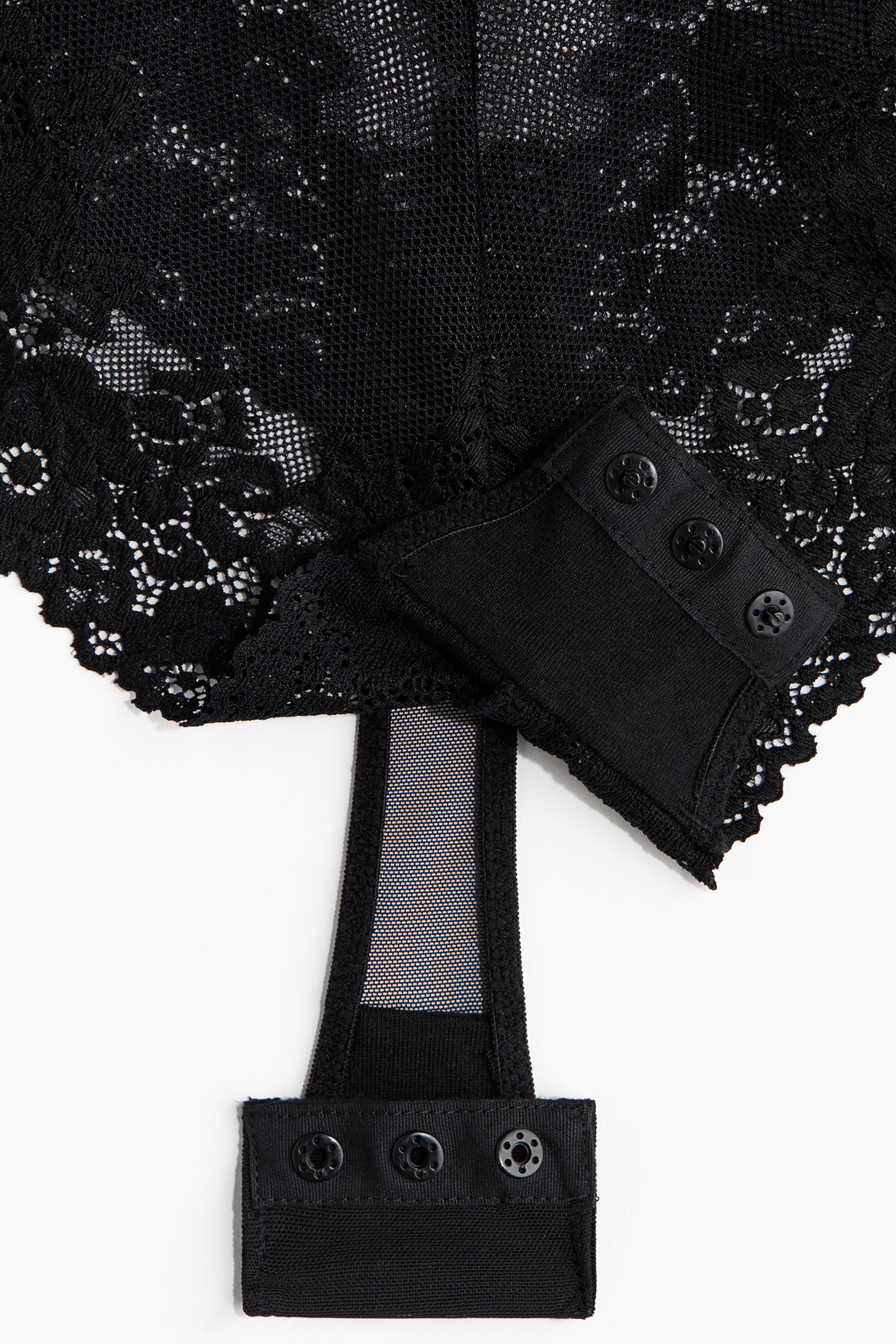 Lace push-up thong body