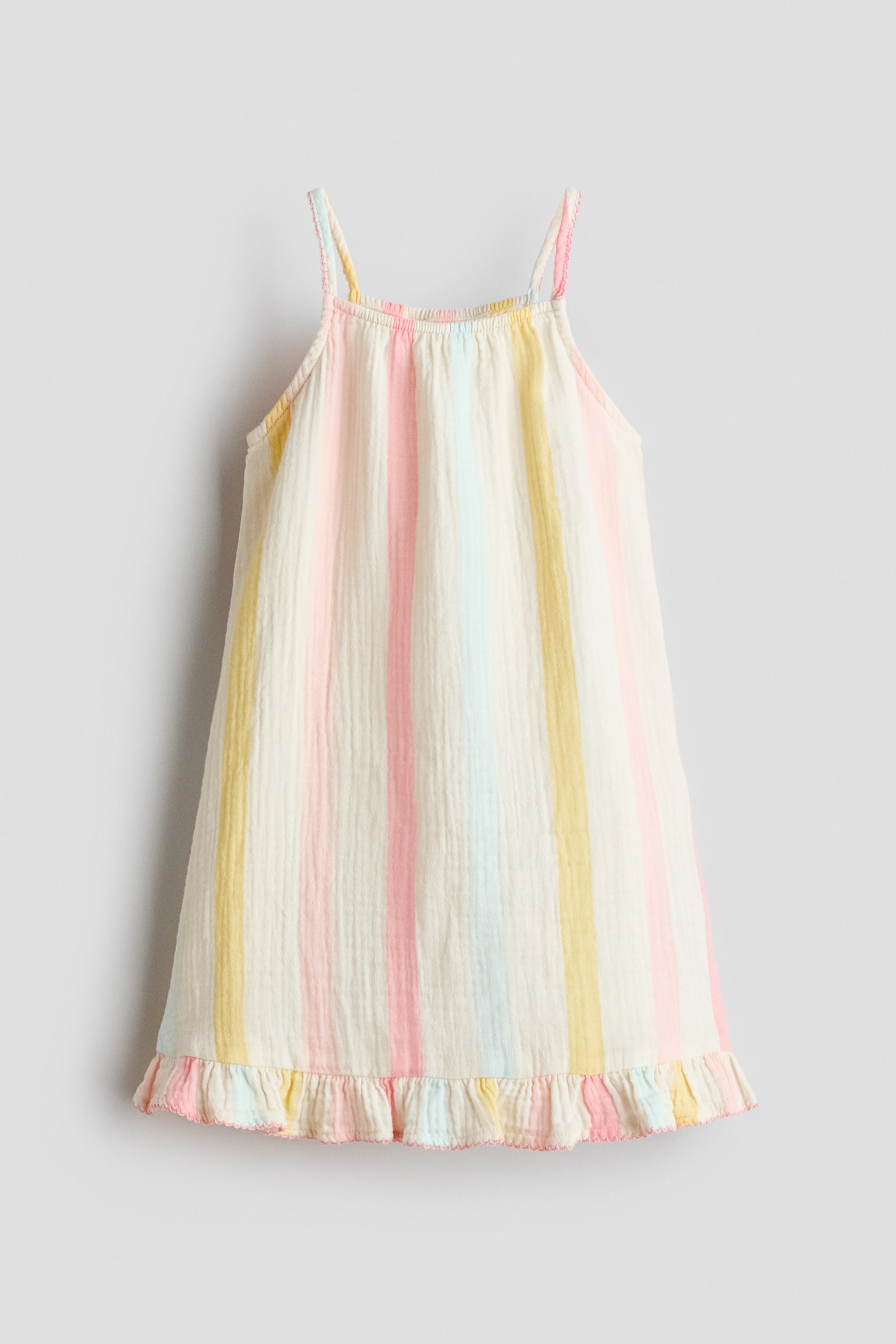 Flounced Strappy Dress - 1