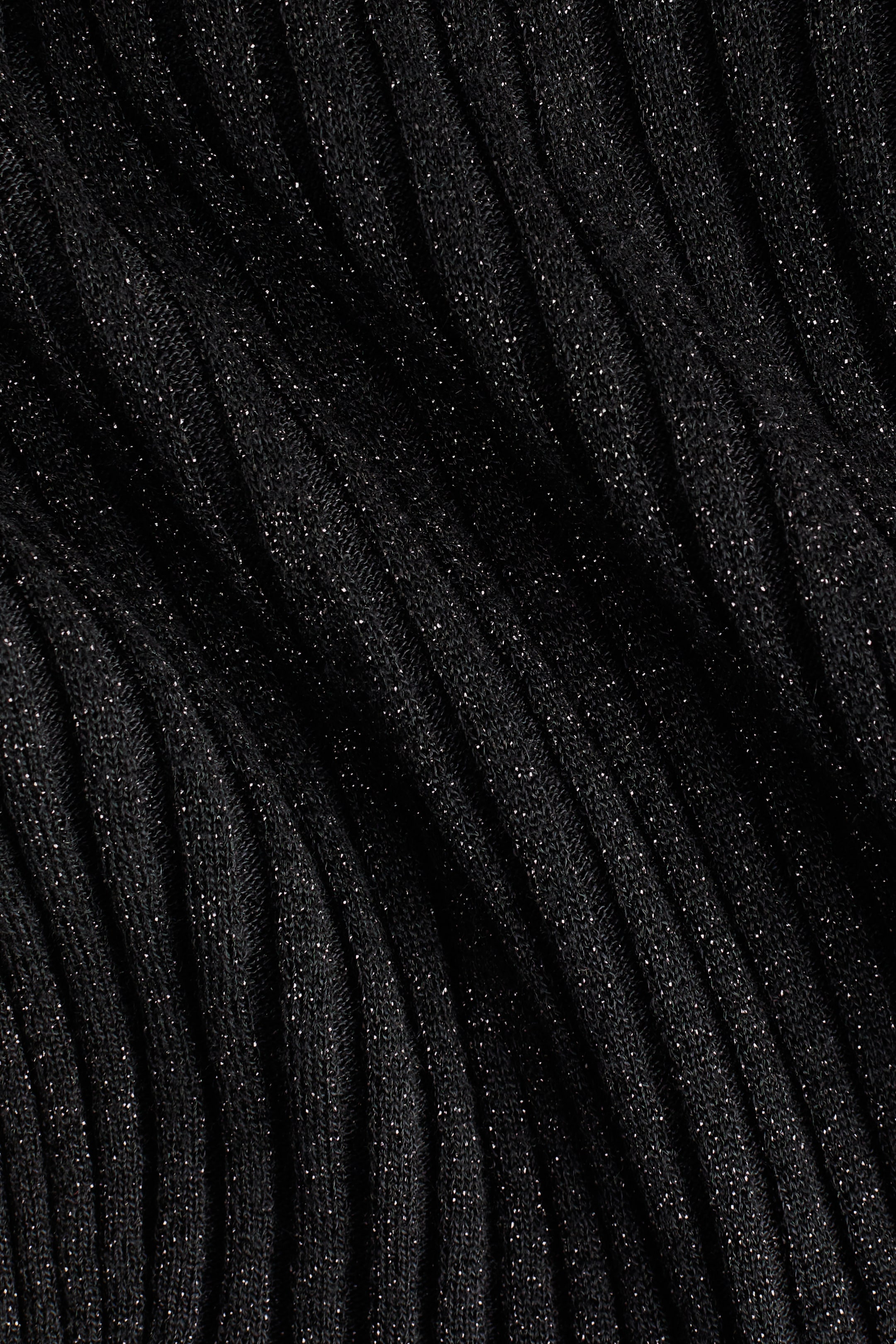 Zobrazit větší obrázek: Třpytivý top s vysokým límcem - Black - ŽENY | H&M CZ 2