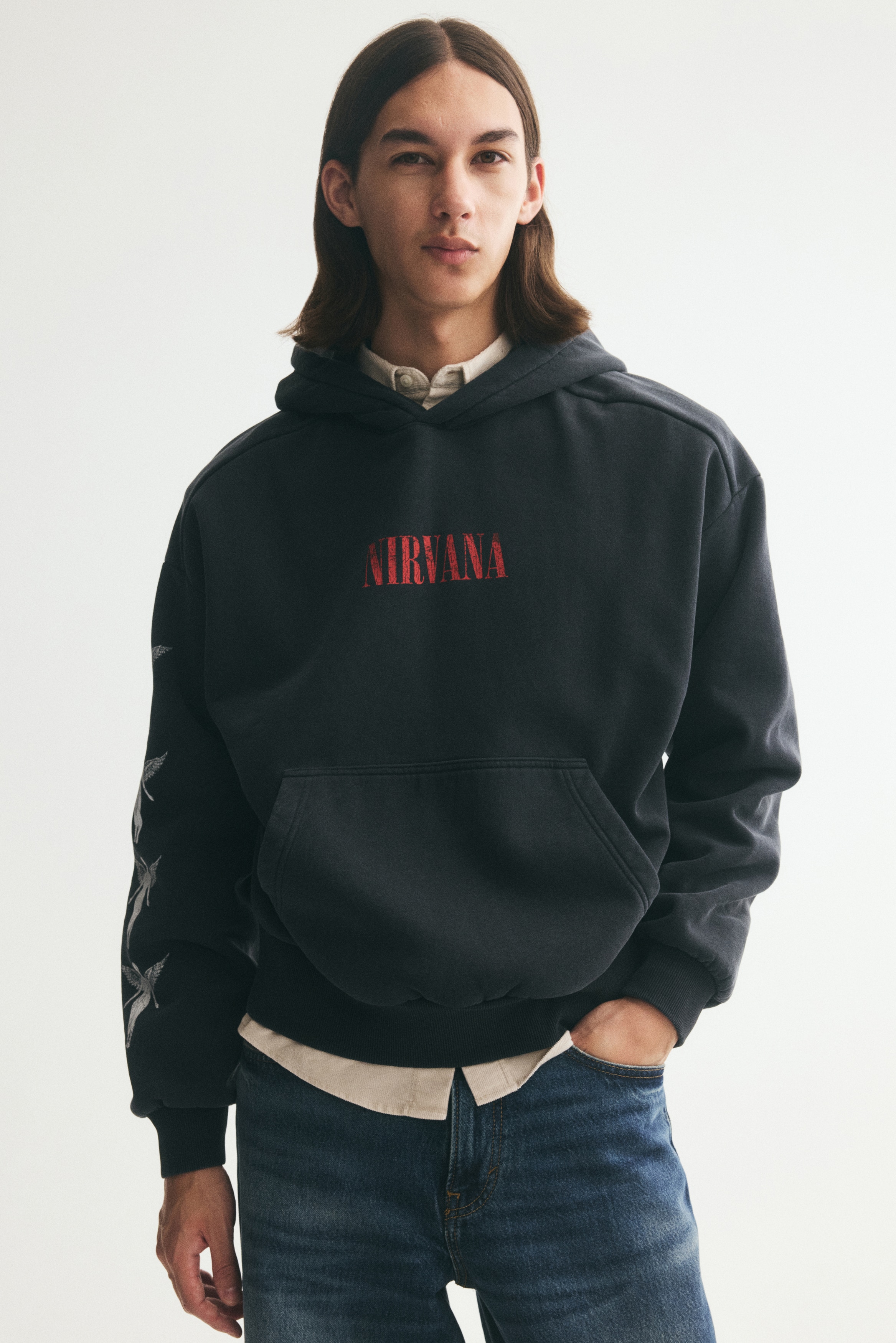 Oversized Printed Hoodie