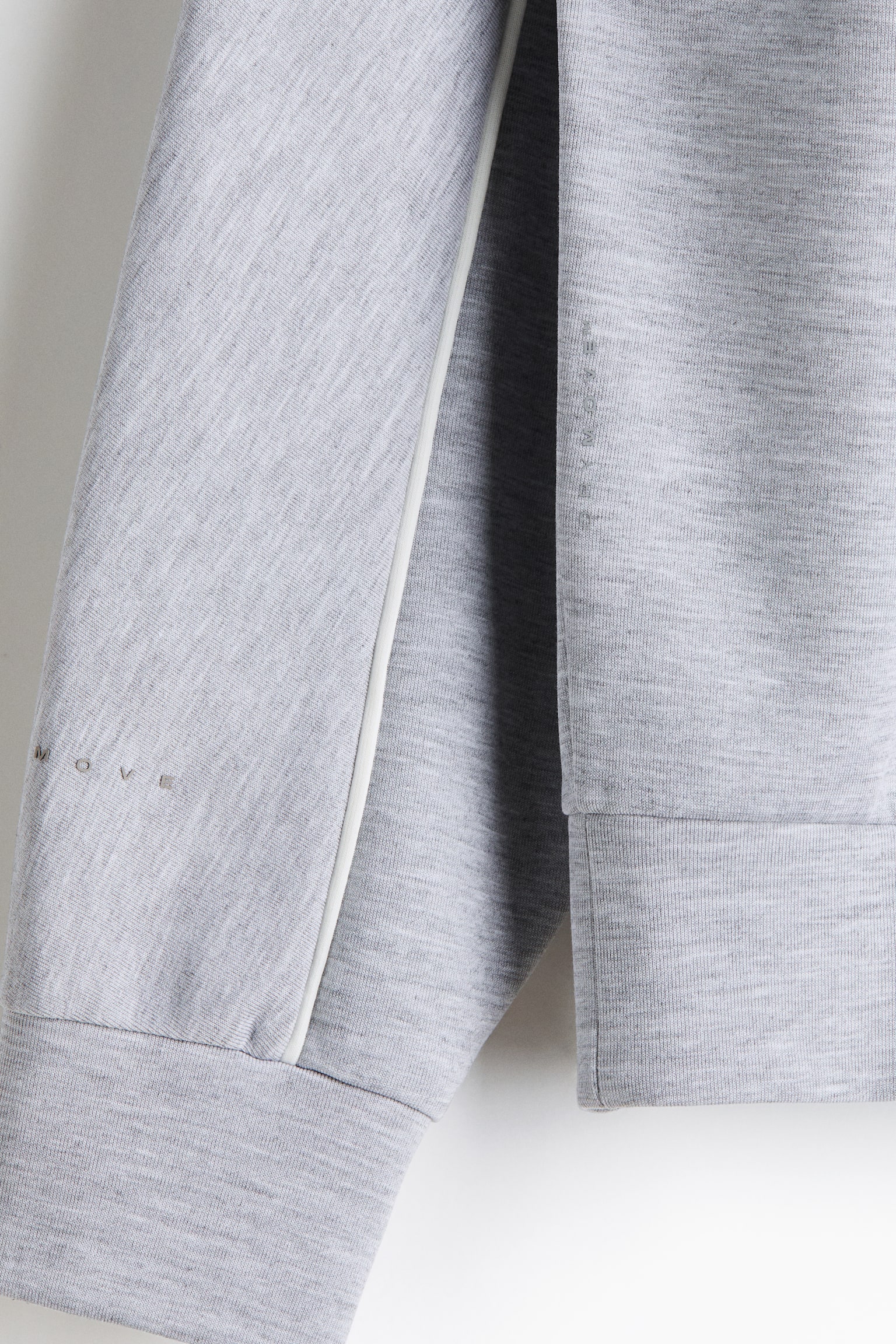 סווטשירט ספורט DryMove™‎ Oversized Fit - אפור בהיר מלאנז' - 6