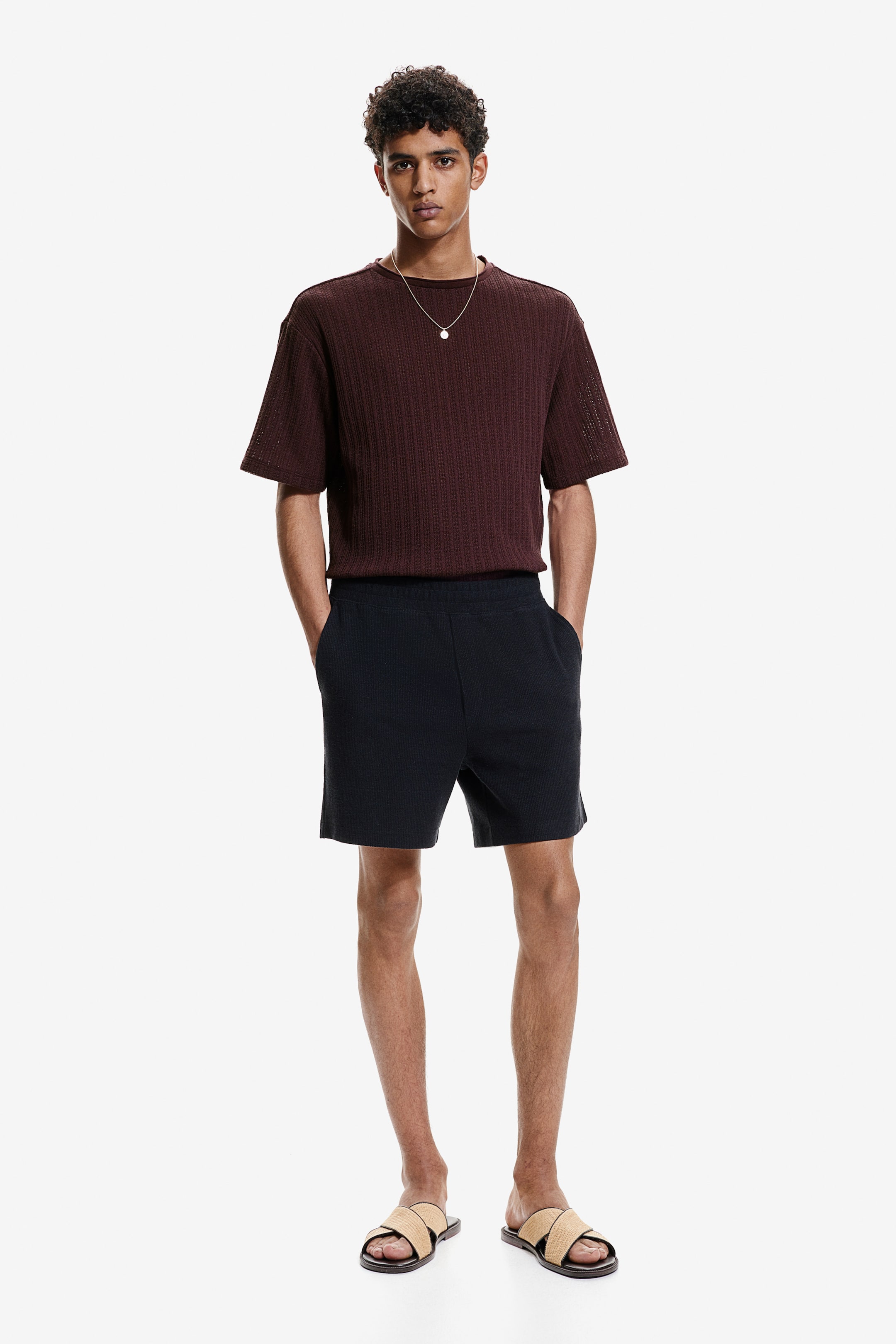 Loose Fit T-shirt - Plum purple - Men | H&M US