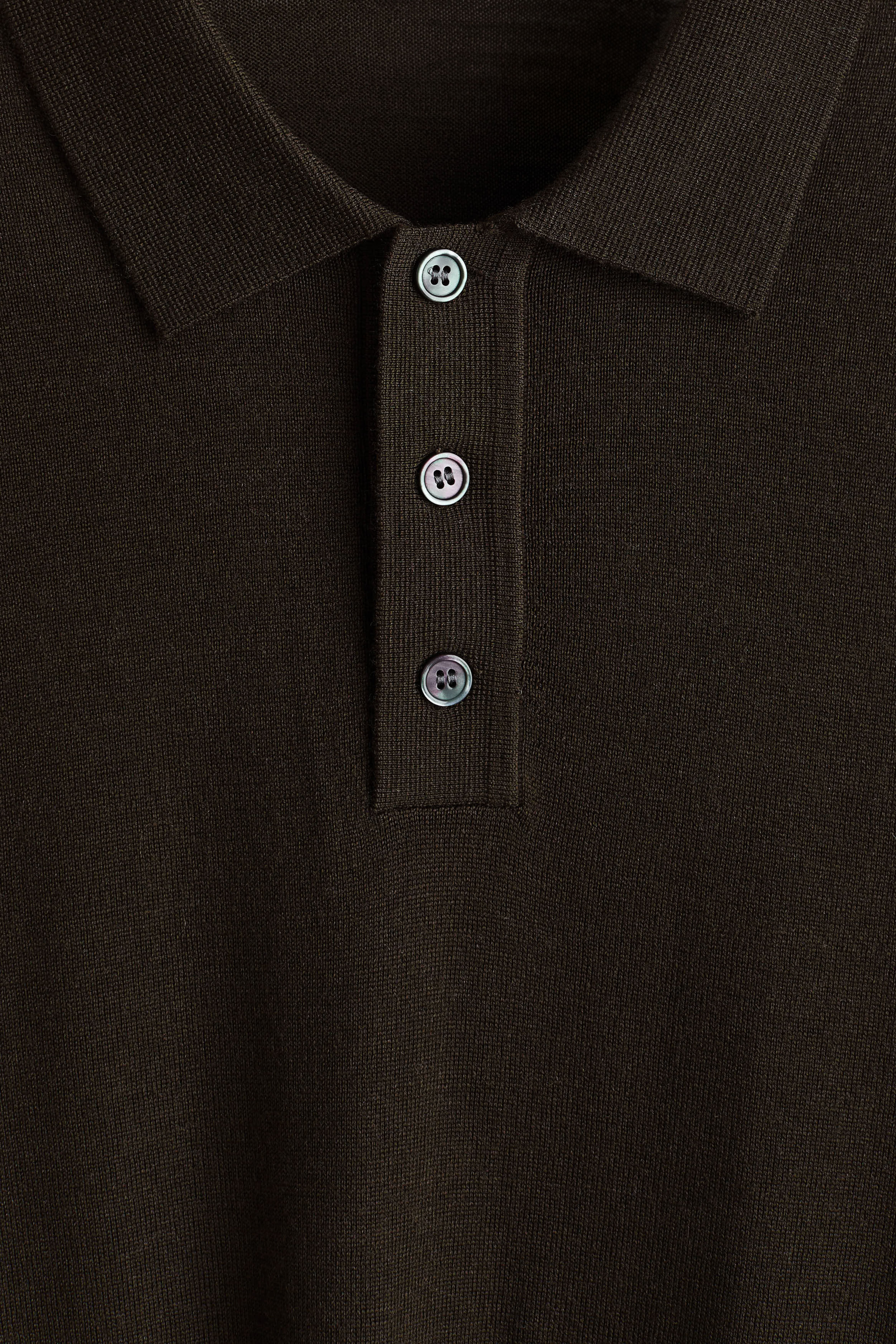 Regular-Fit Merino Wool Polo Shirt