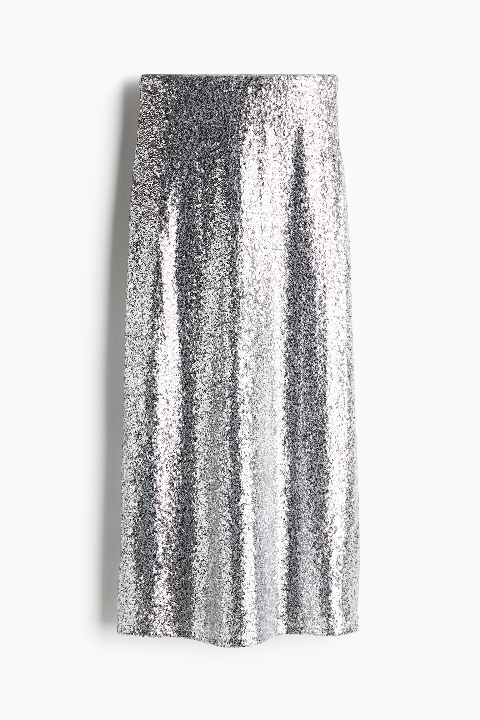 Sequined maxi skirt - Silver-coloured/Black - 2