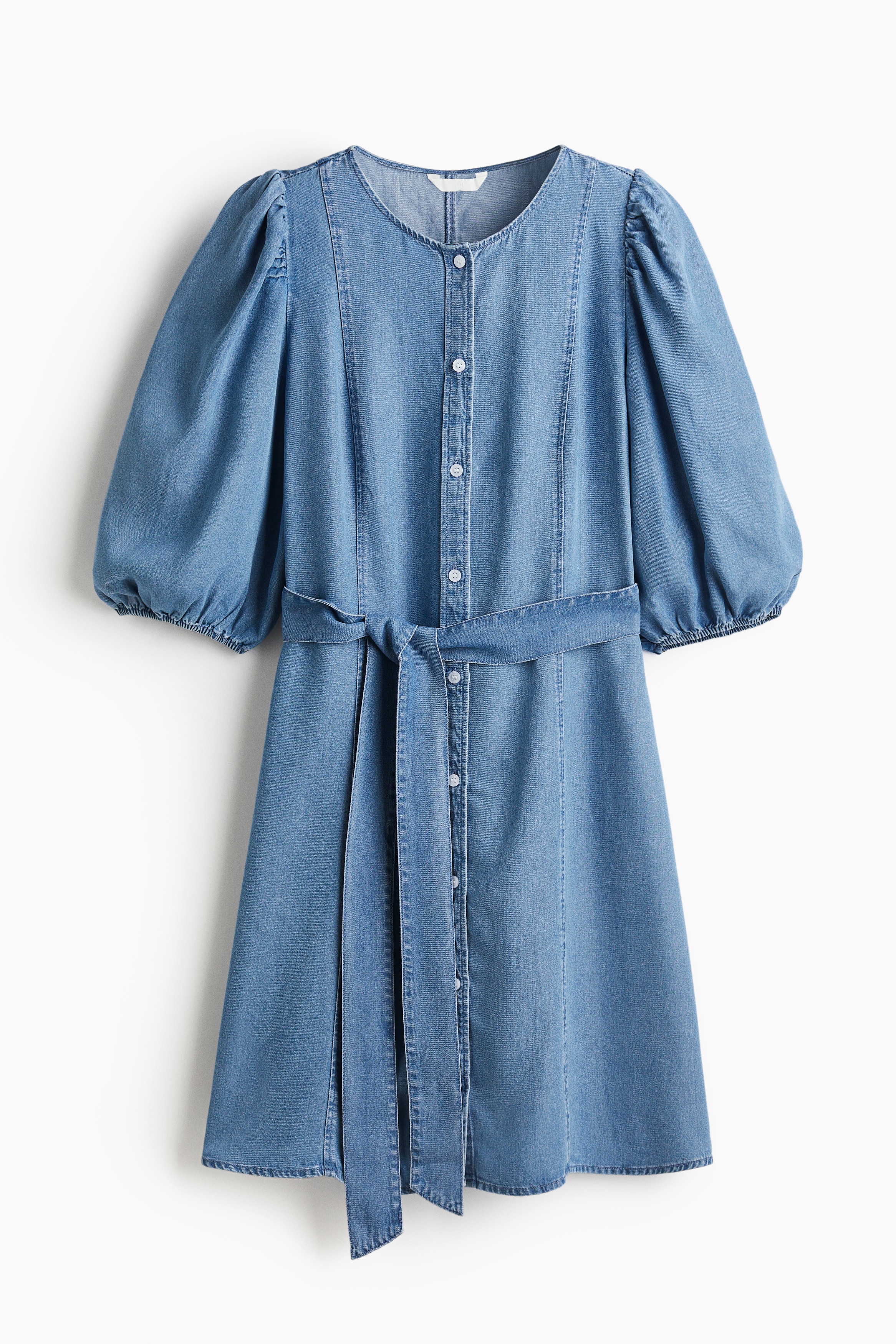 Vestido camisa en denim - Azul denim