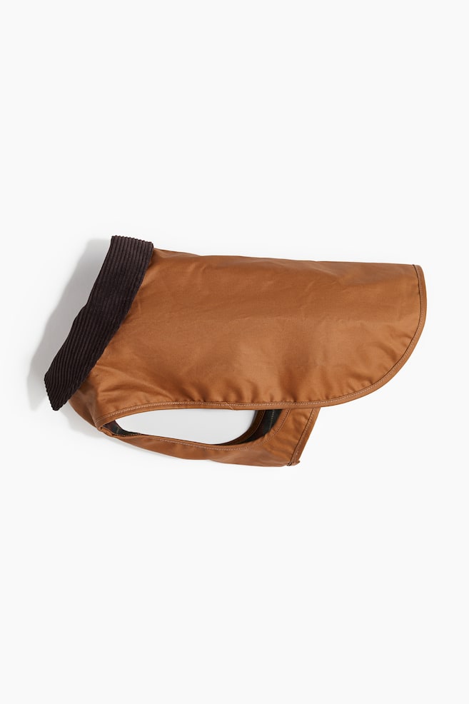 Waxed dog coat - Brown/Dark brown - 1