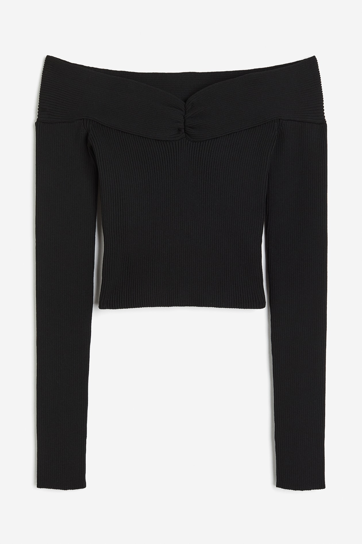 Veda Knit Off The Shoulder Top | Black