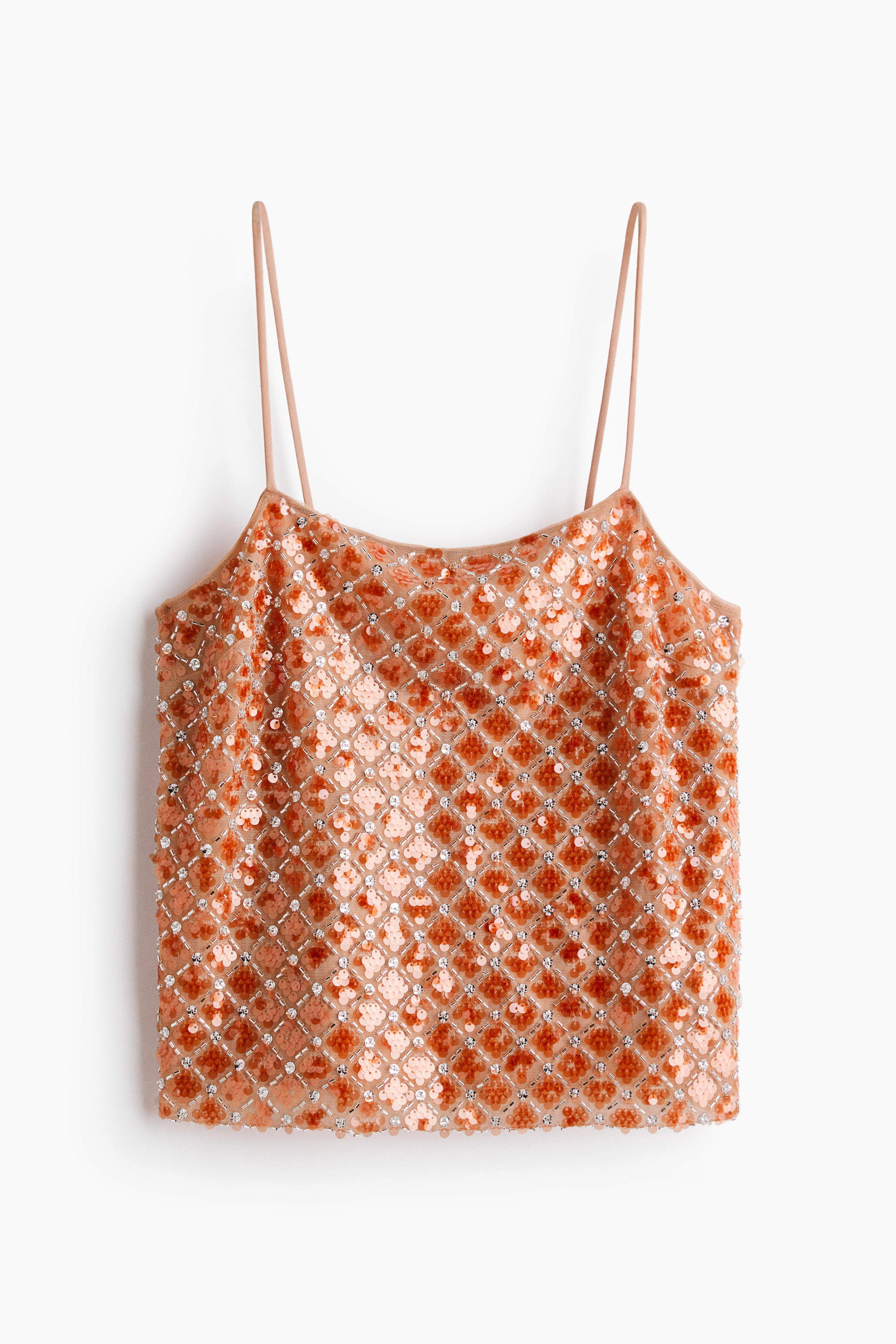 View larger image: Embellished strappy top - Powder pink/Orange - Ladies | H&M IN 5