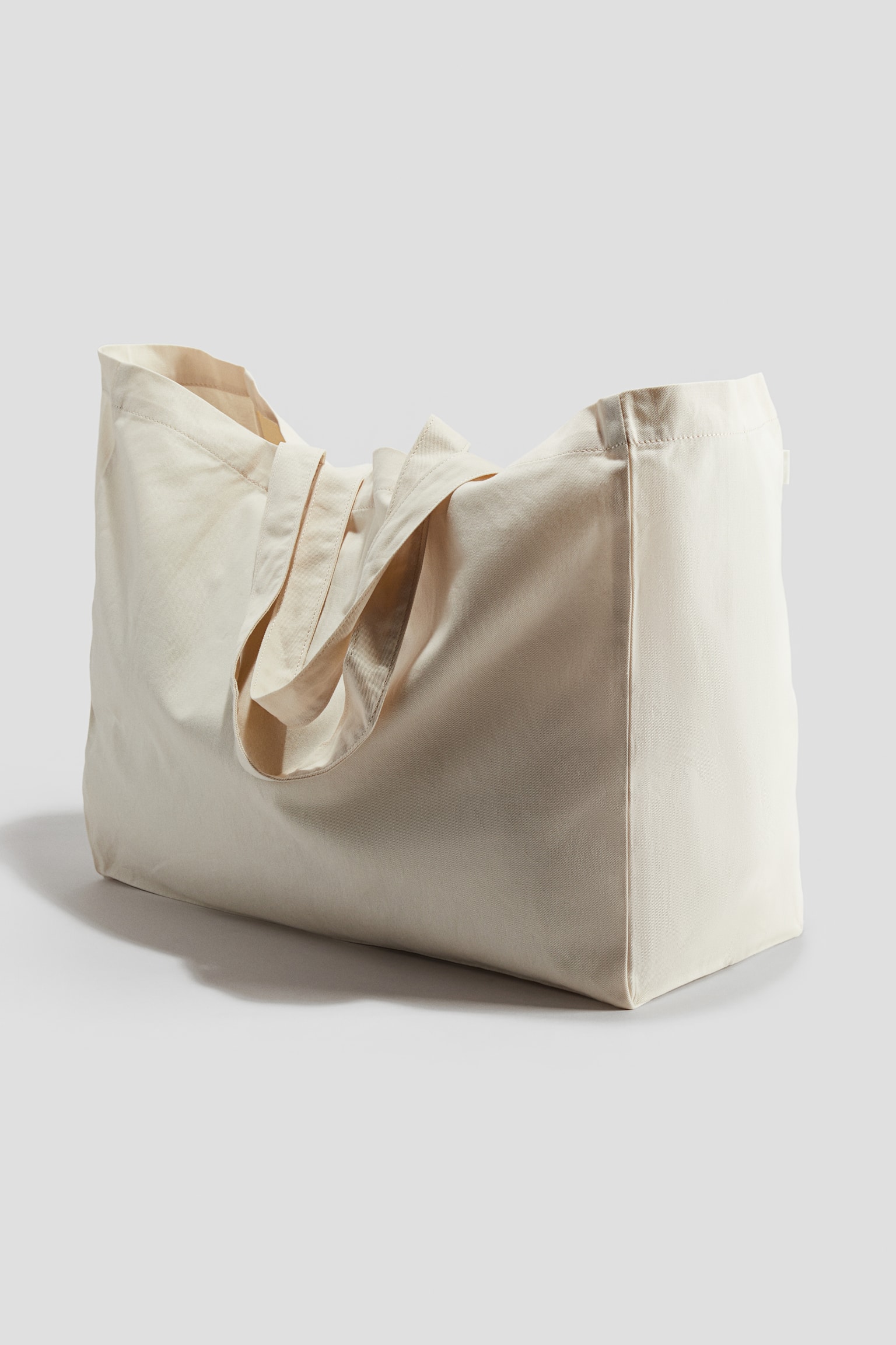 Totebag i bomull - Crèmevit - 2