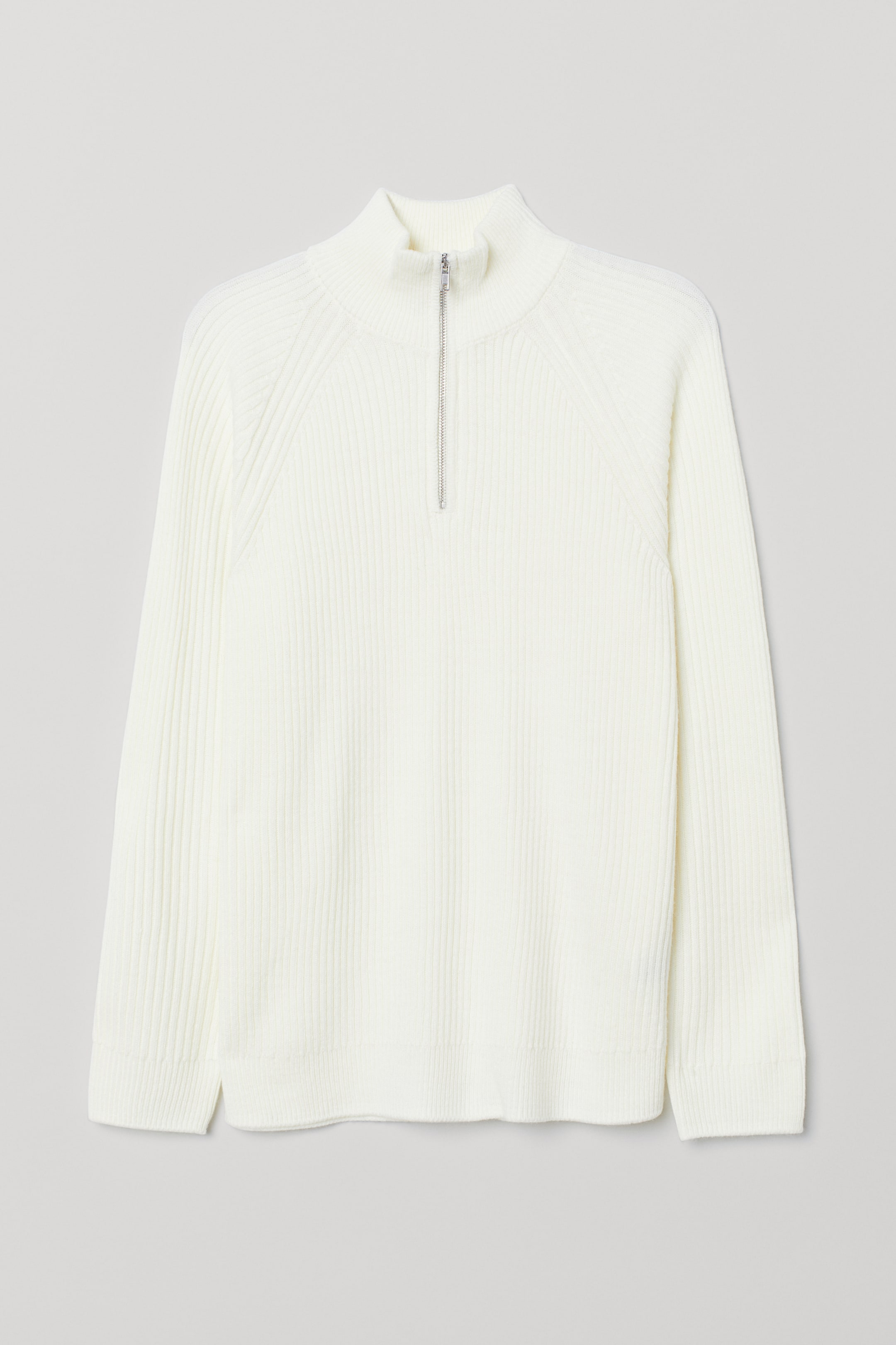 Zobacz większy obraz: Sweter o splocie w prążki - Biały - ON | H&M PL 1