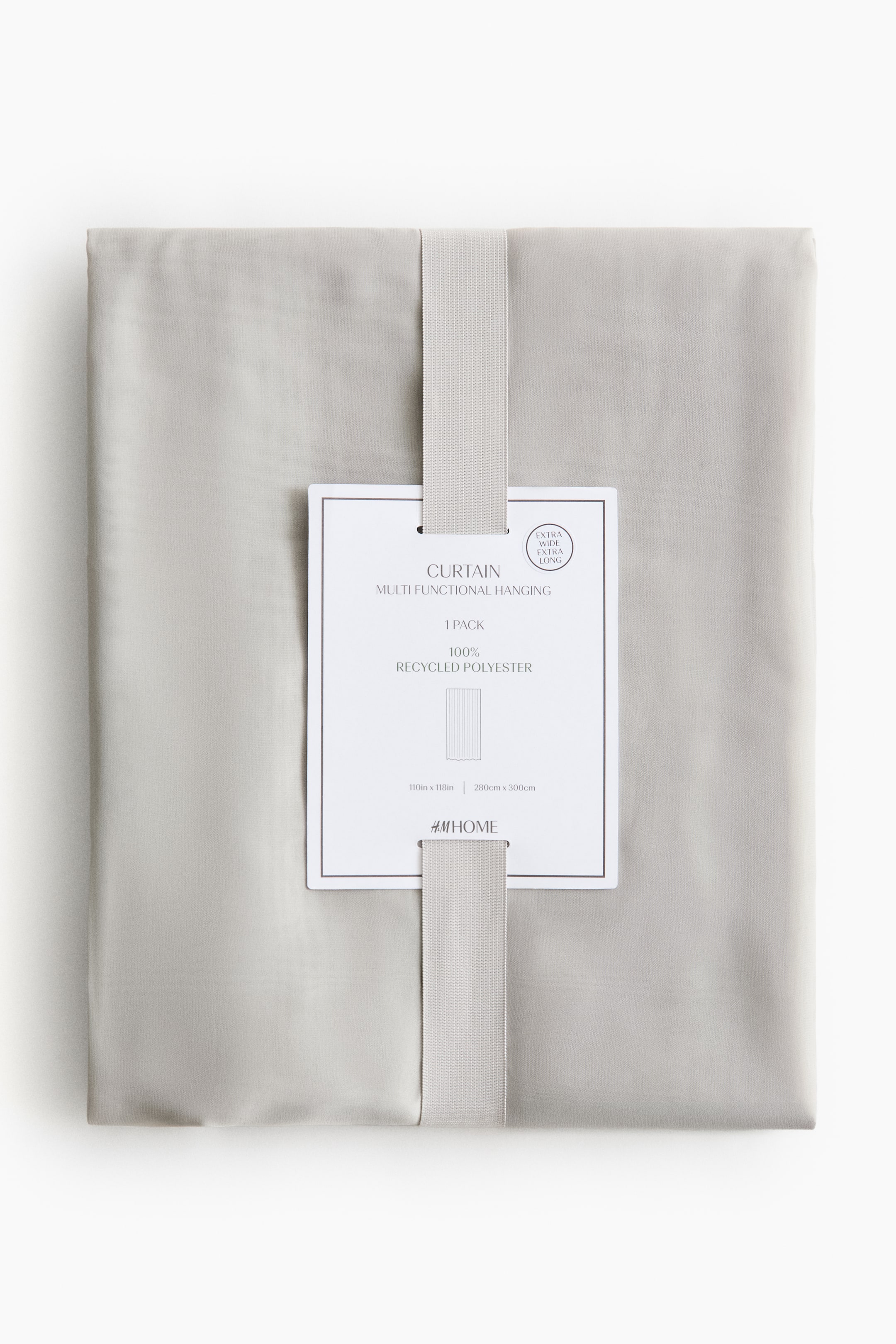 Visualizza immagine più grande: Tenda lunga e ampia 1 pezzo - Grigio chiaro - HOME | H&M IT 2