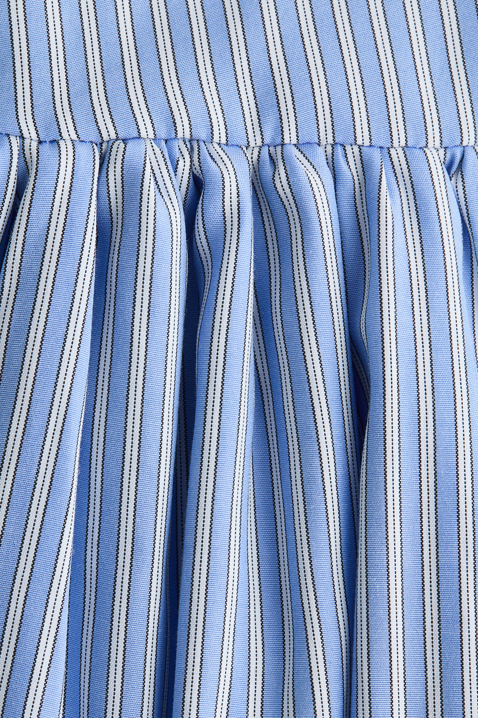 Bubble-hem shirt dress - Light blue/Striped/Navy blue - 4