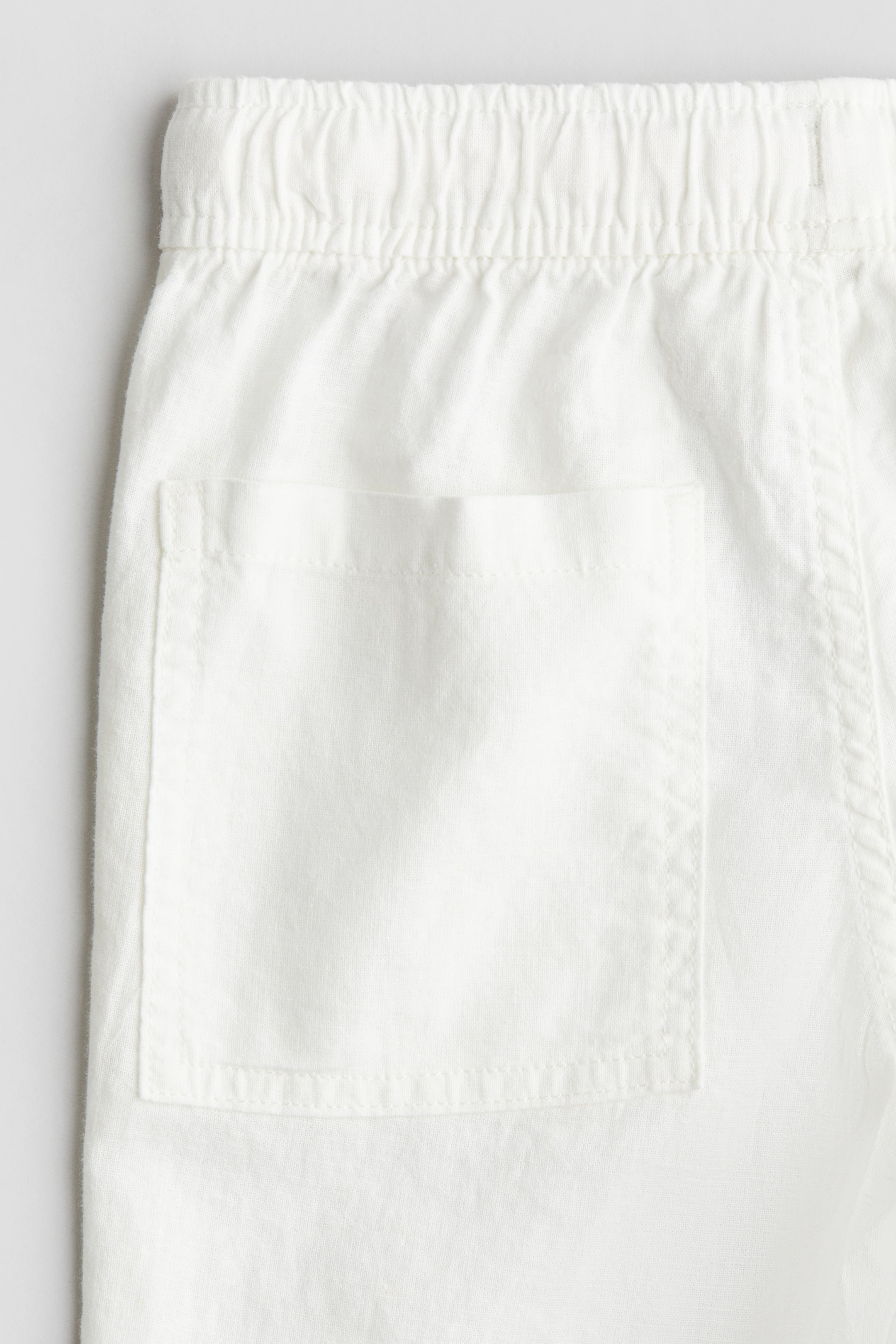 Xem ảnh lớn hơn: Quần jogger vải linen pha - Màu trắng - Kids | H&M VN 2