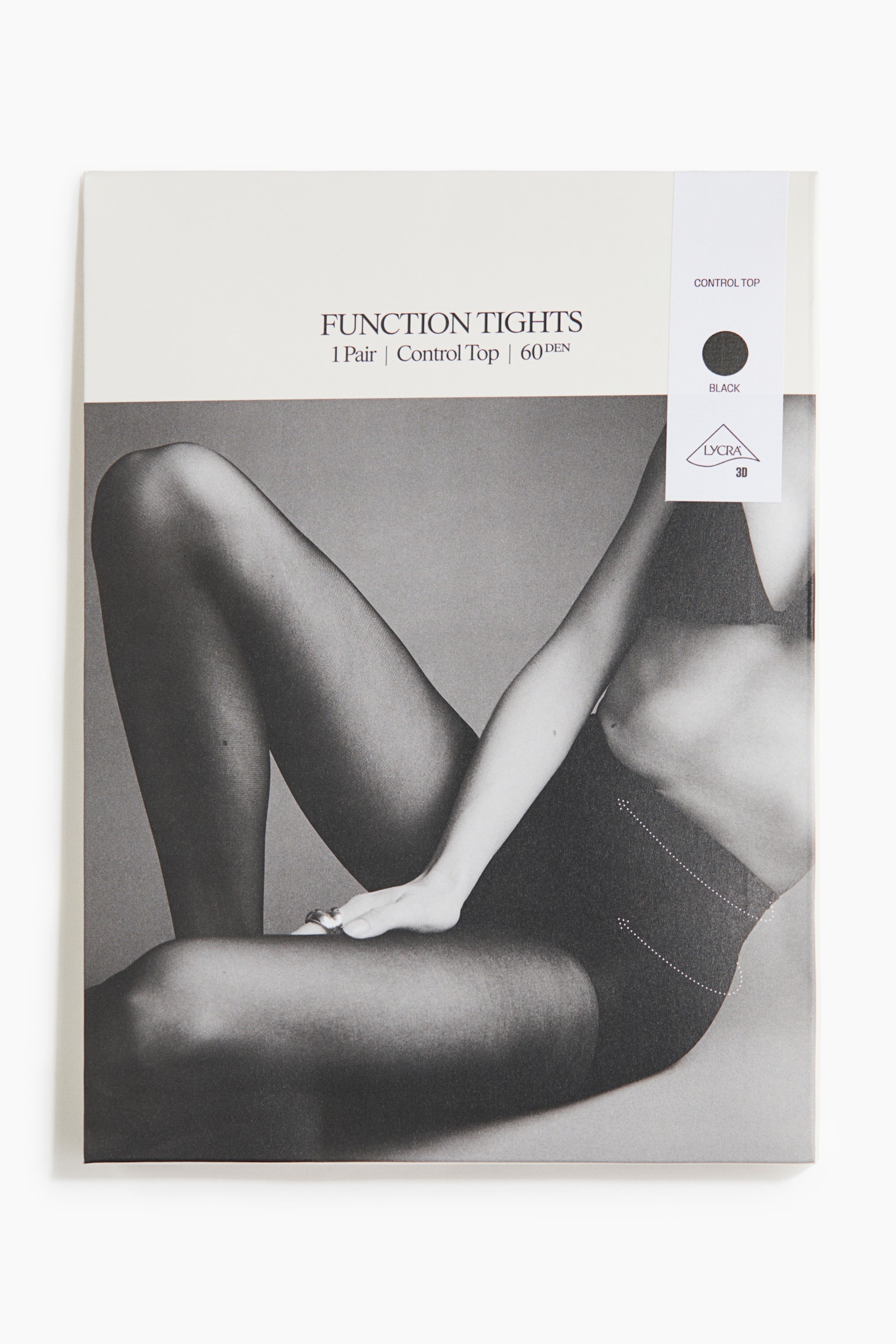 Control Top Tights 60 Denier with Lycra® - Black