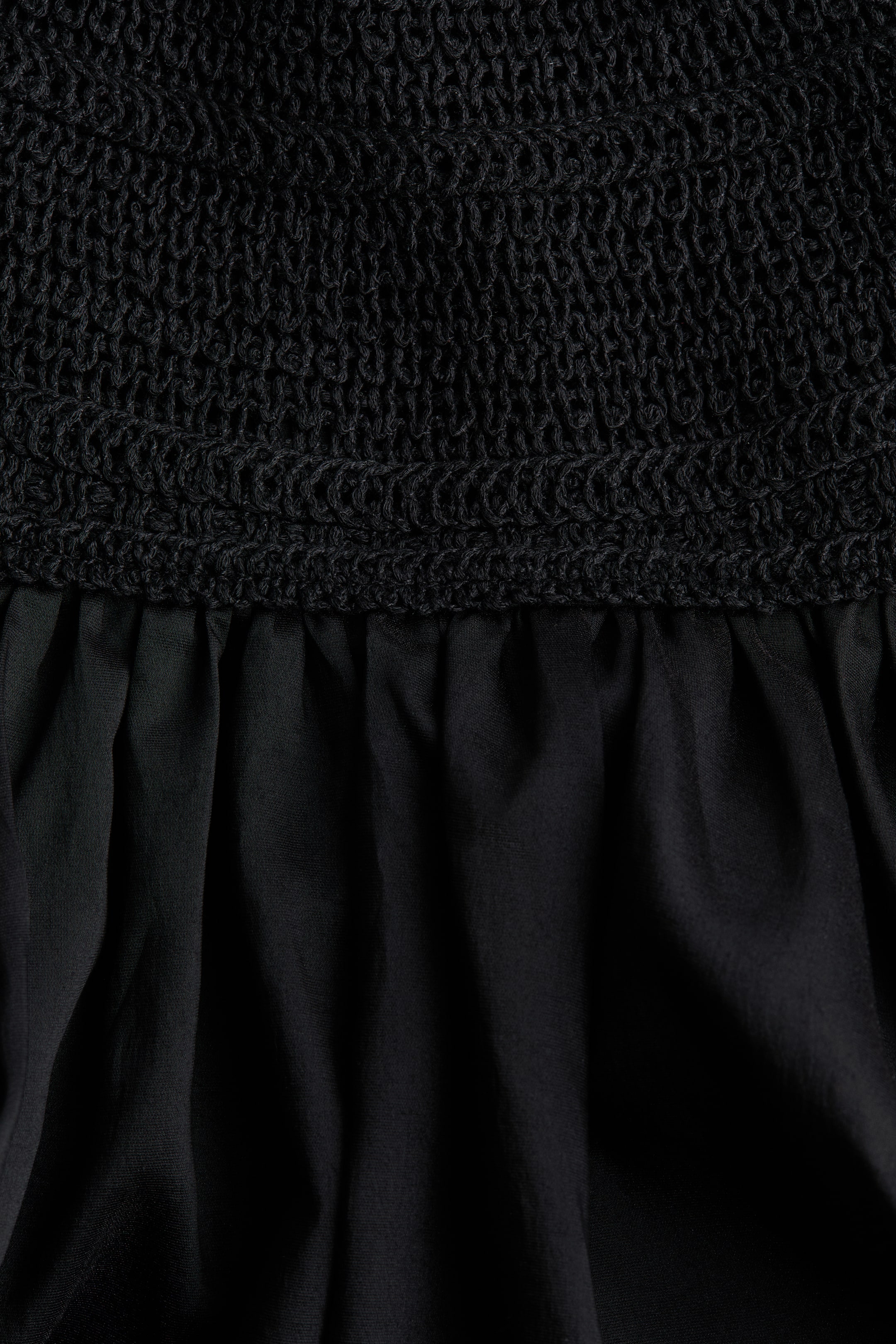 Crochet-Look Open-Back Dress