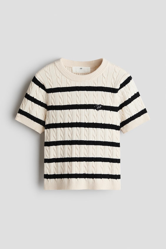Детские футболки H&M Cable-Knit T-Shirt