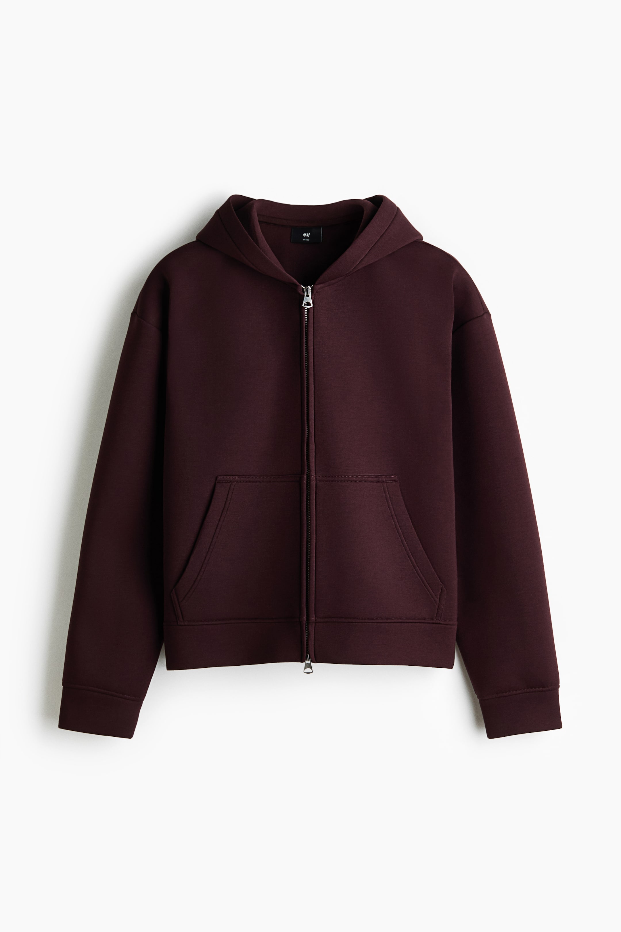 View larger image: Loose-Fit Hooded Jacket - Burgundy - Men | H&M CA 6