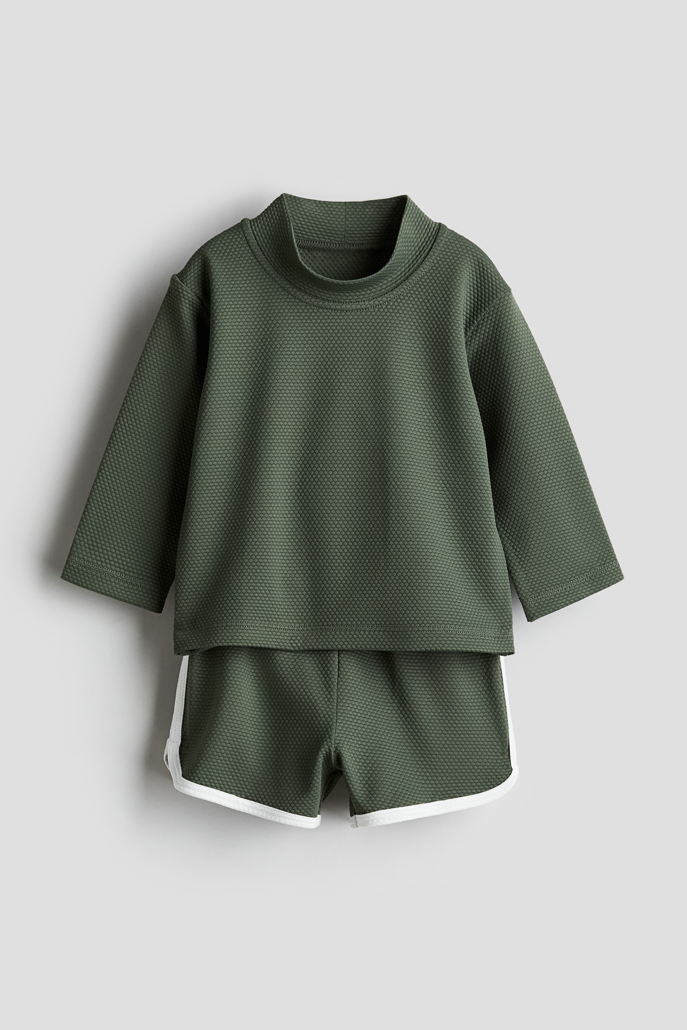Baby - Mörk khakigrön Badset med UPF 50 - Size: 74/80 (6-12M)  - H&M