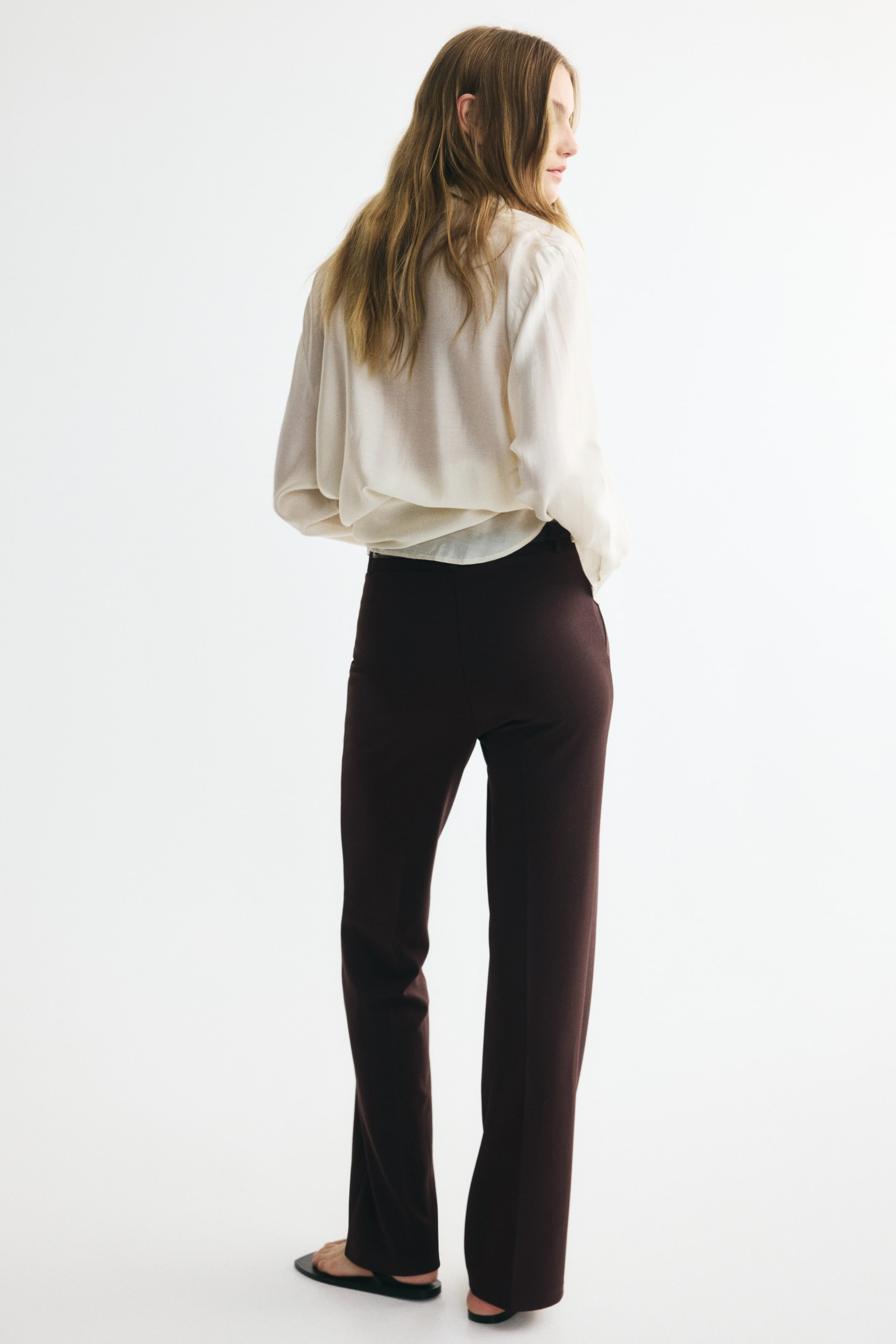 Pantalon droit avec ceinture