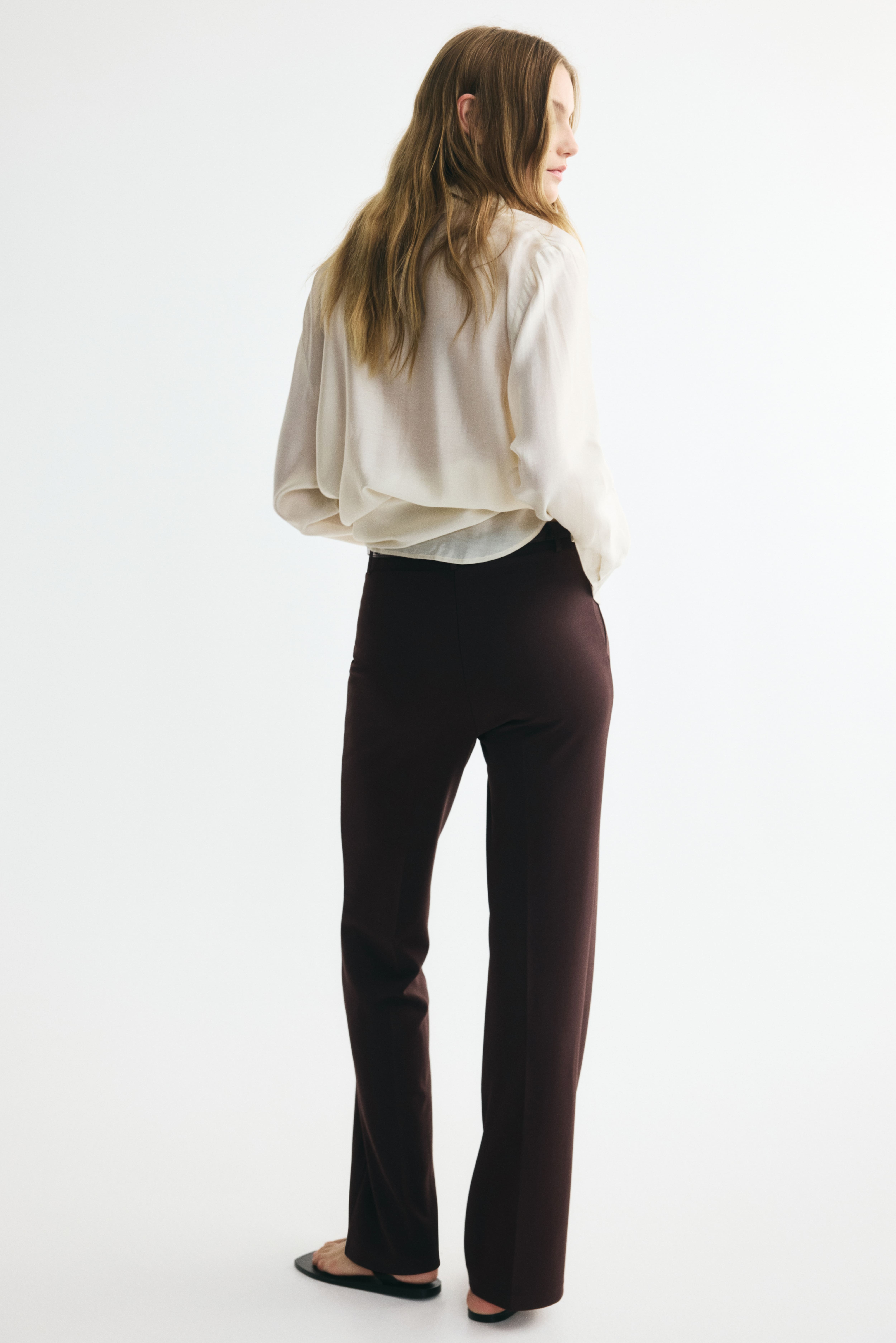Pantalon droit avec ceinture