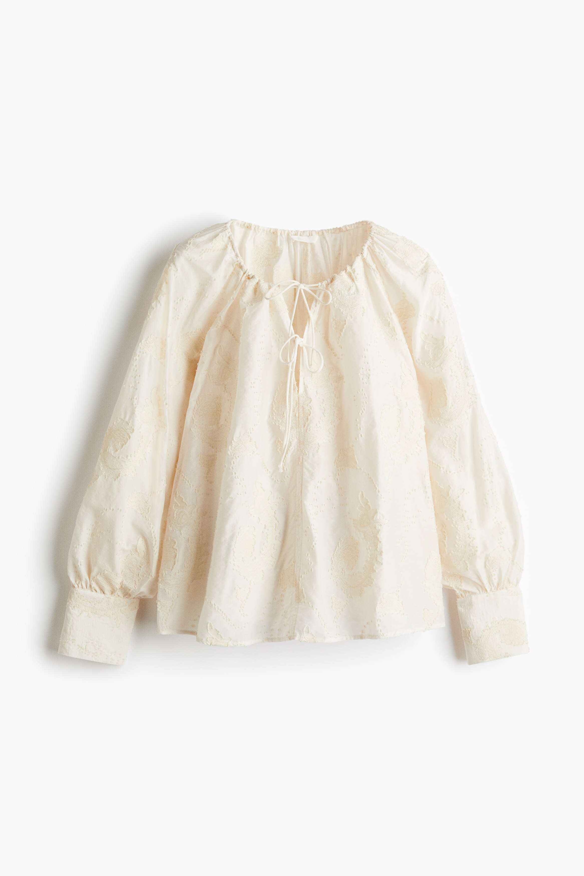 Jacquard-weave blouse