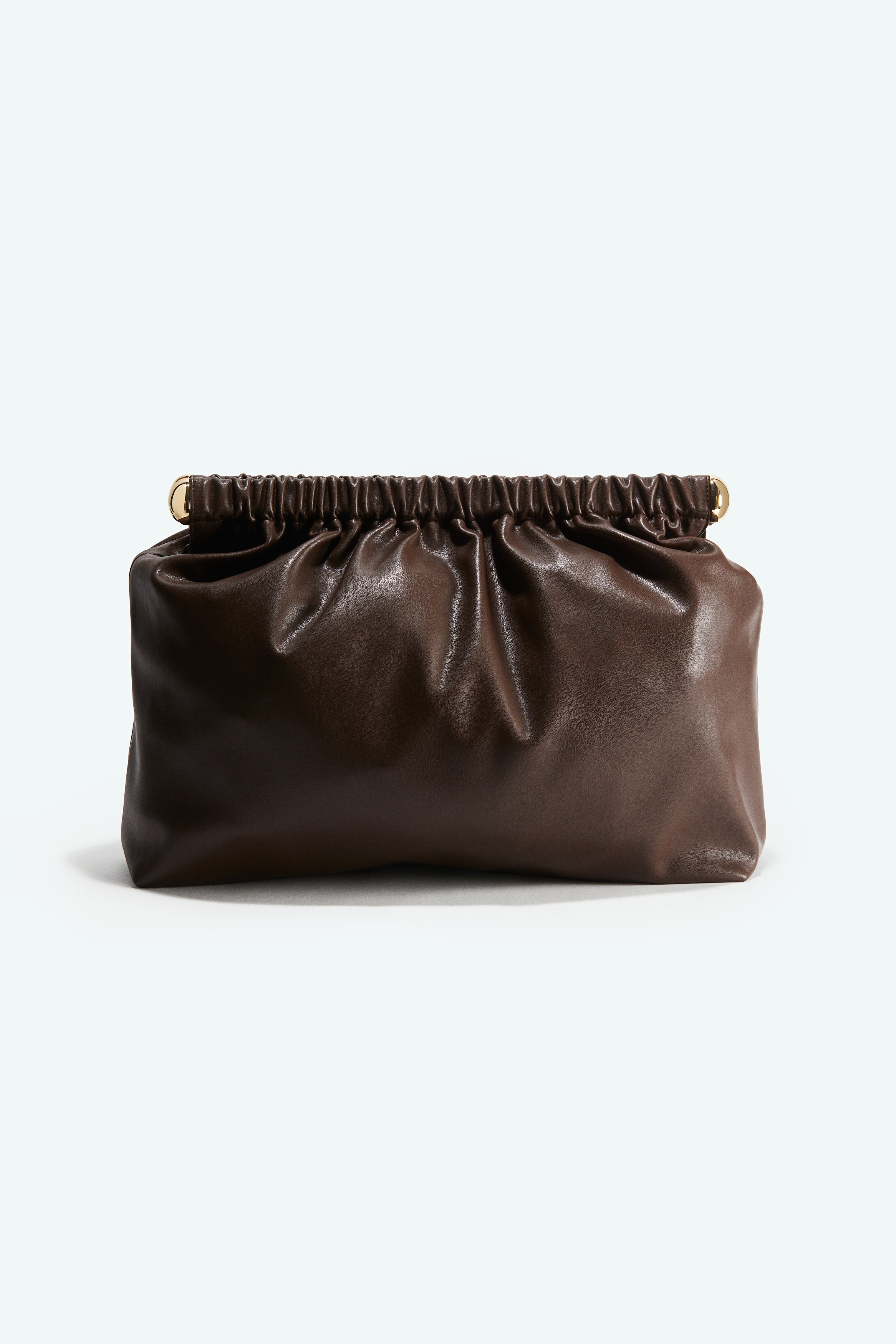 Women's Dark brown Coated clutch | H&M