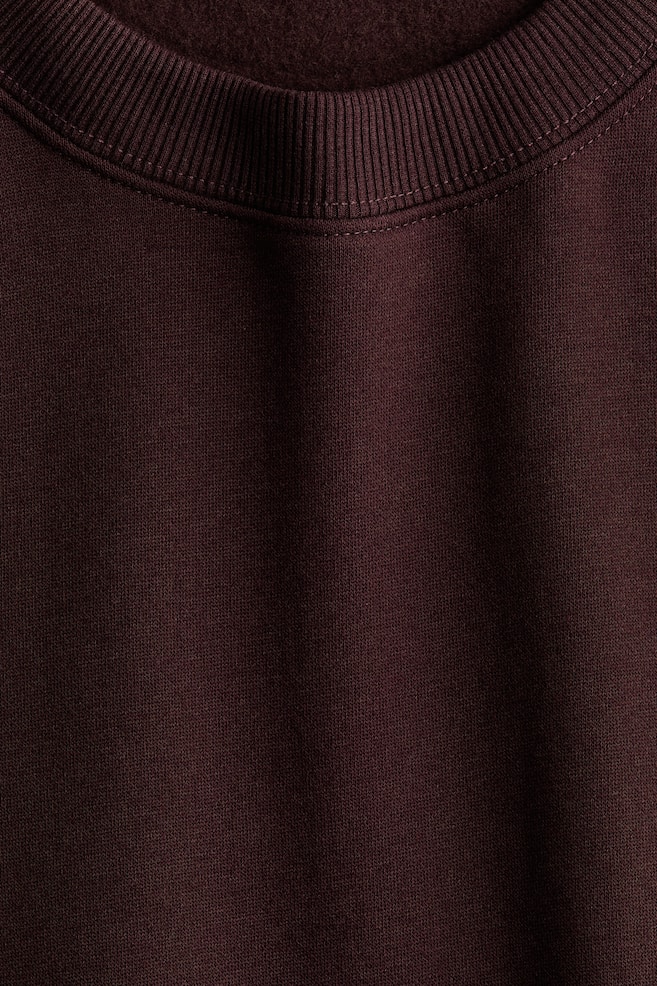 Sweatshirt with Printed Motif-Plum purple - 5
