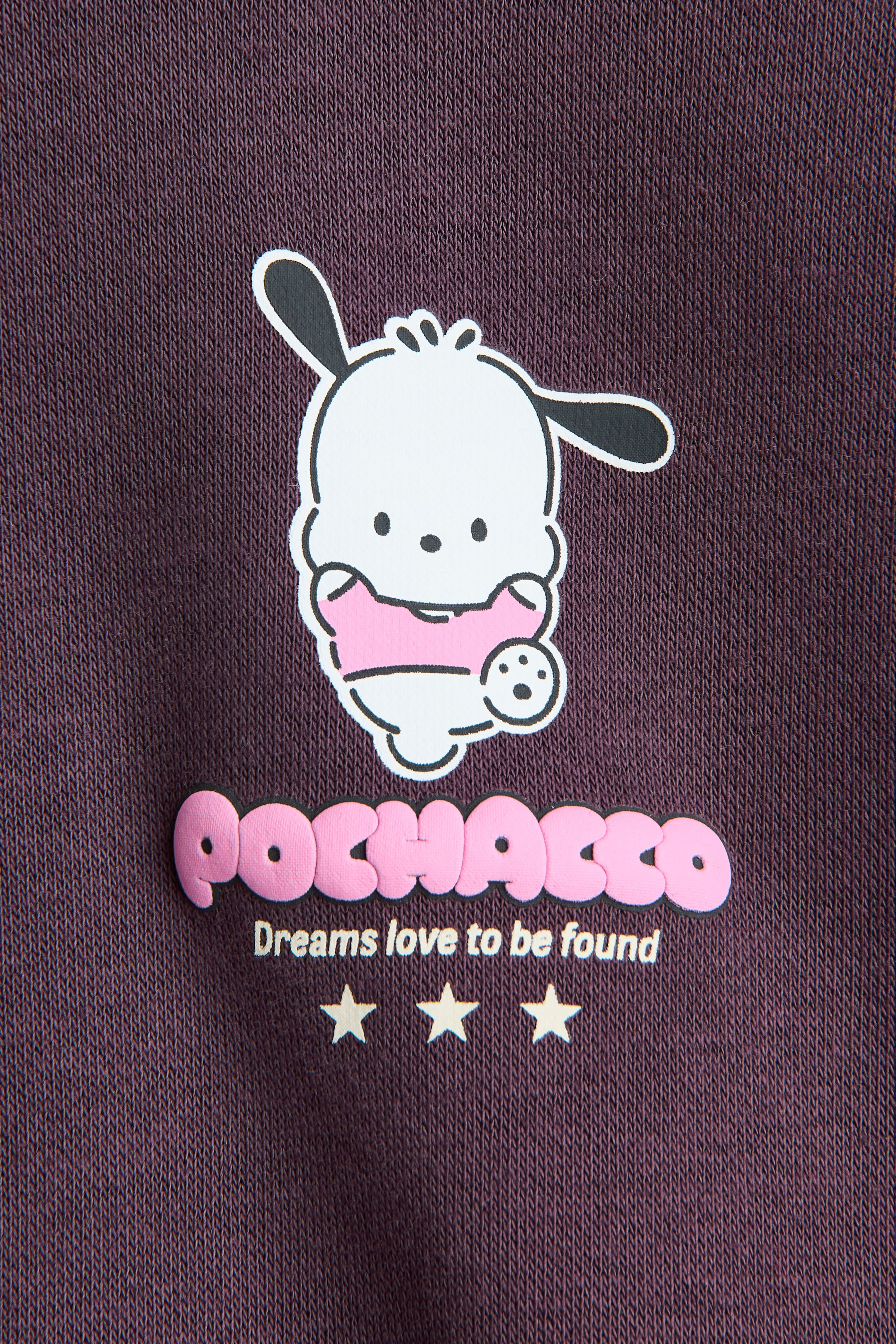 Print-Motif Brushed-Inside Hoodie