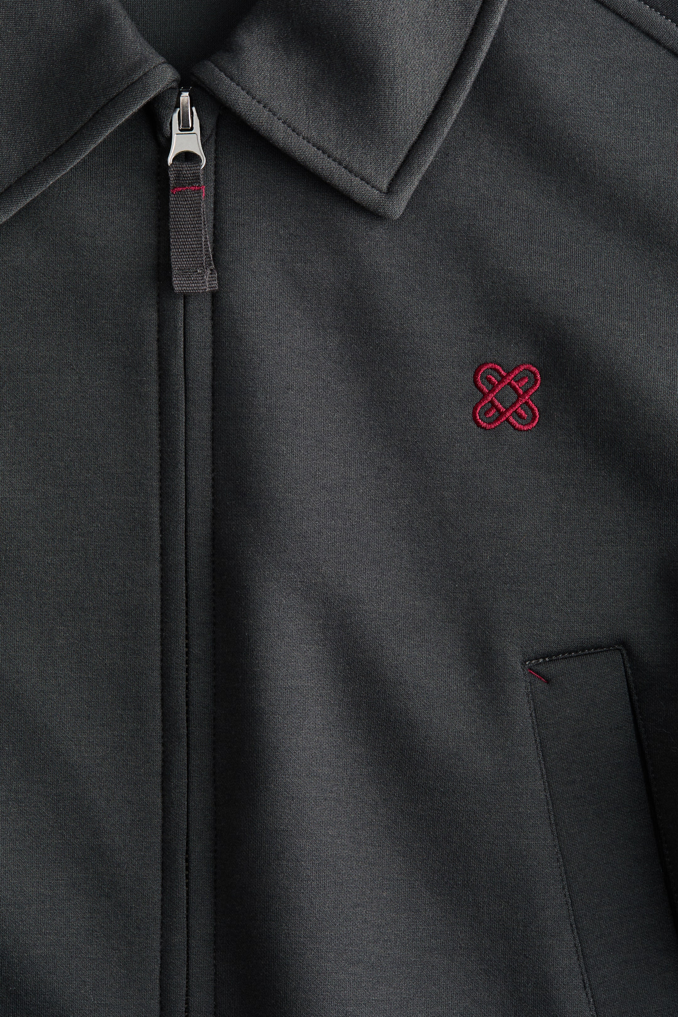 Xem ảnh lớn hơn: Áo khoác vải scuba - Màu xám đậm - Ladies | H&M VN 2