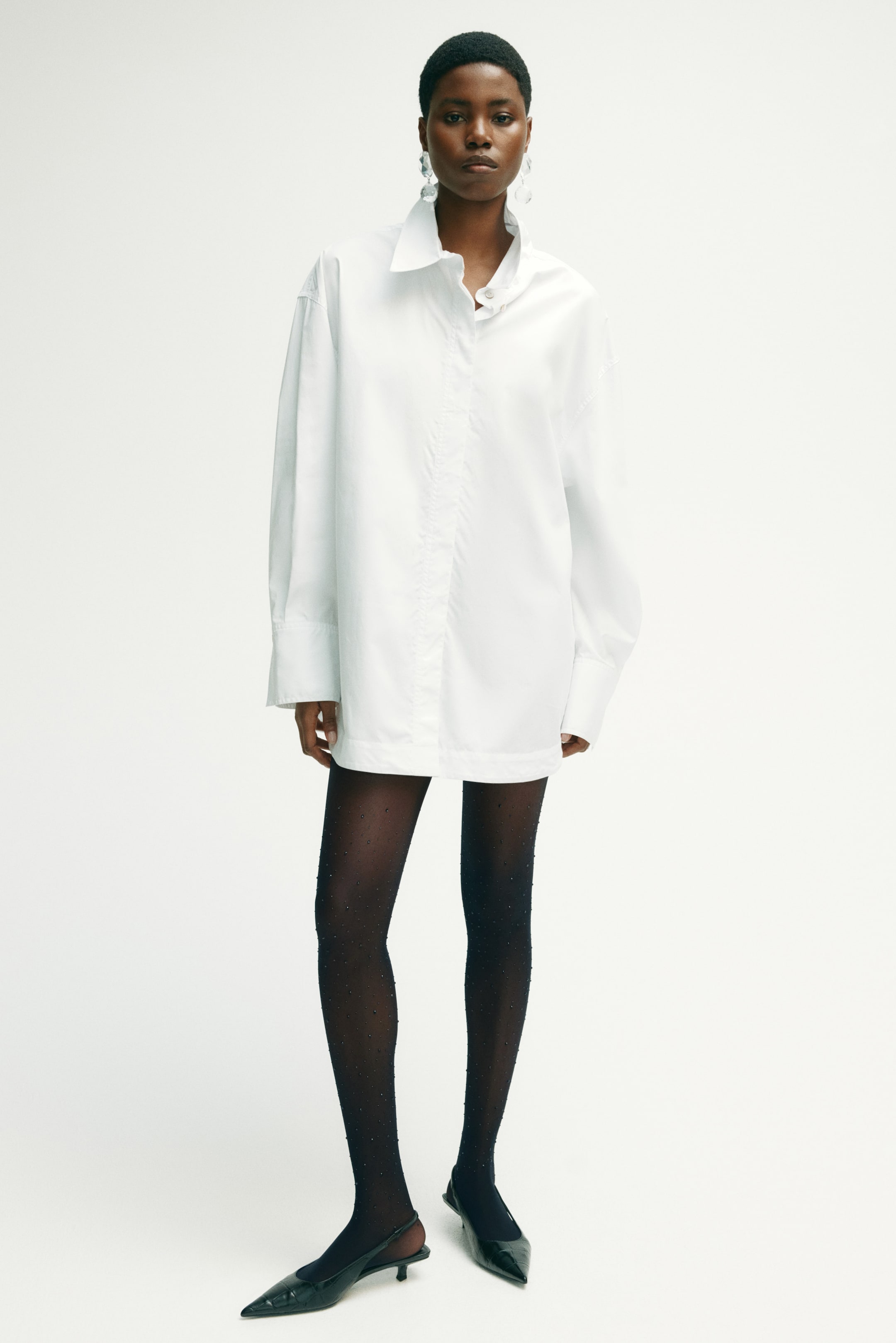 Vis større bilde: Strømpebukse med strass - Sort - DAME | H&M NO 3