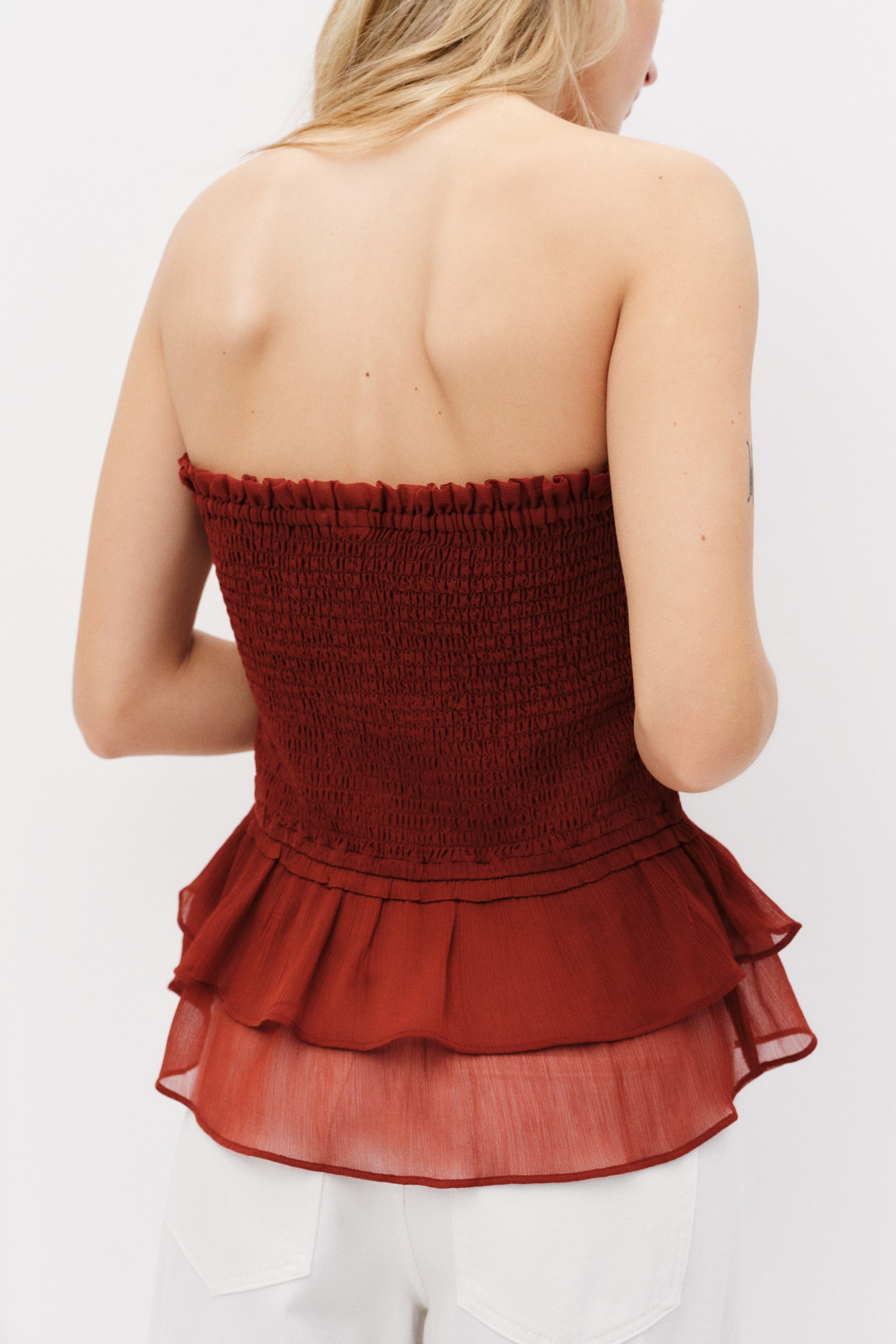 Smocked Bandeau Top