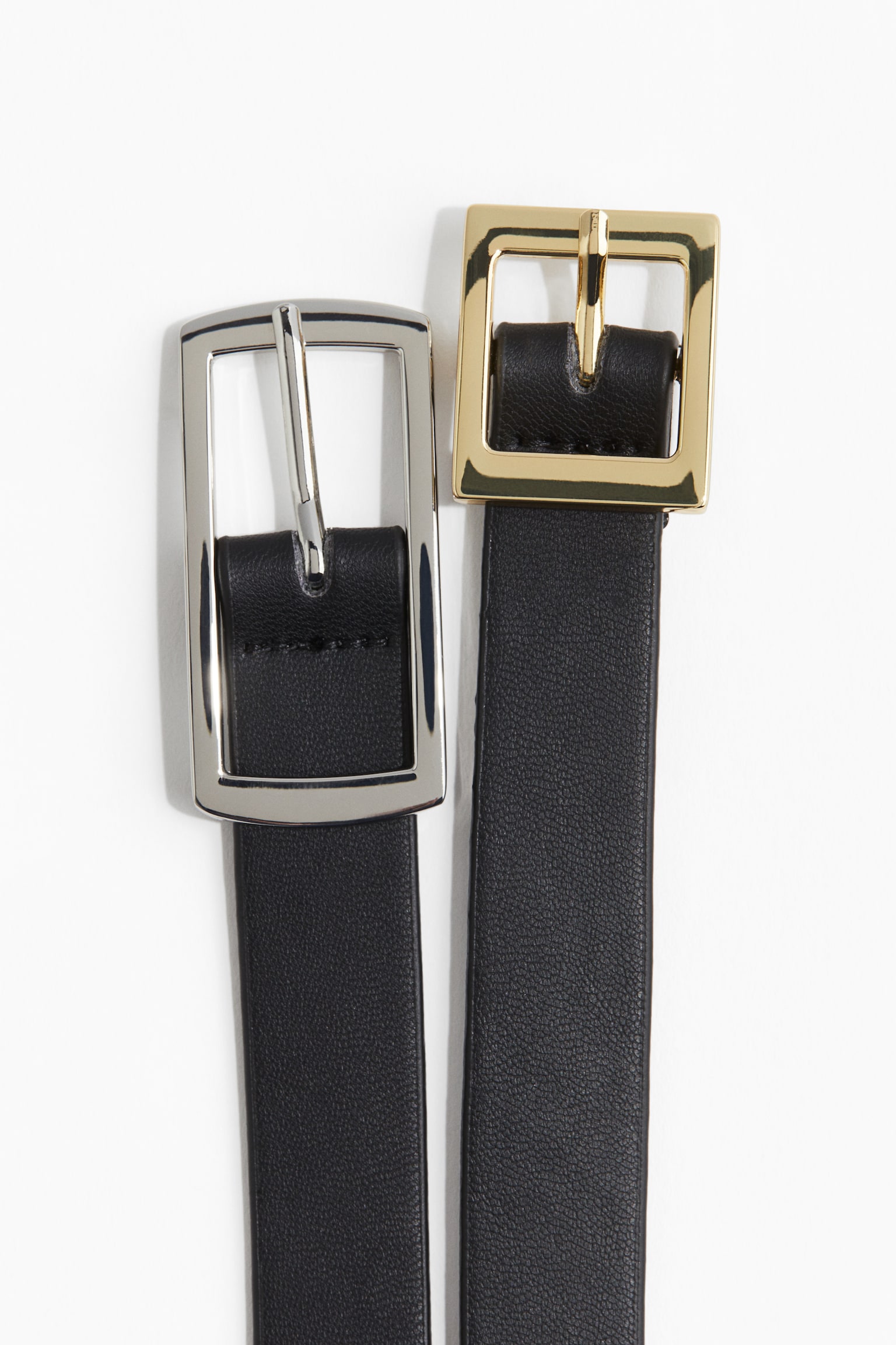 Double-strap waist belt - Black - 2