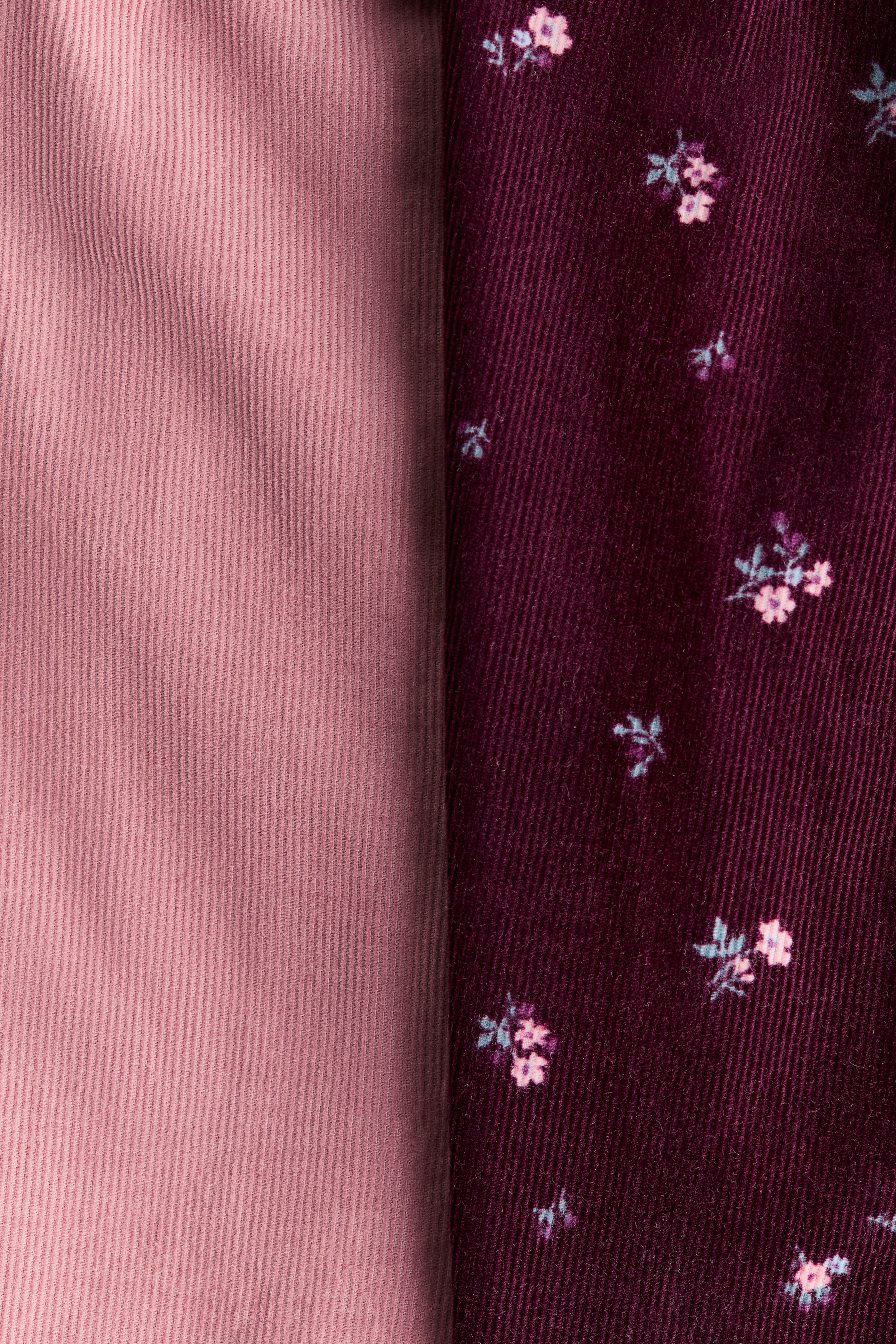 Lot de 2 pantalons doublés en velours côtelé