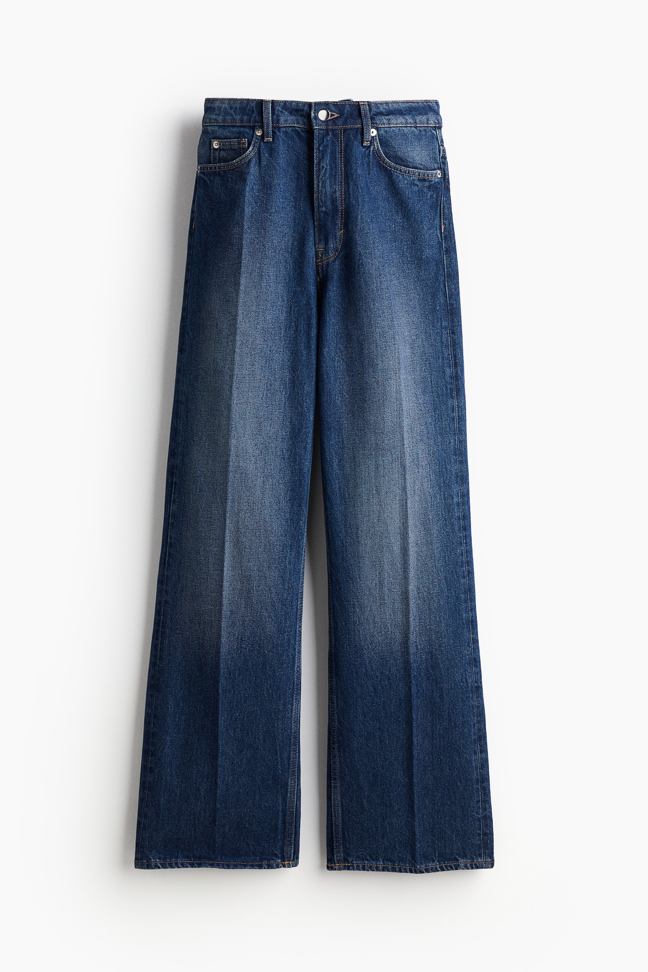 Crease-leg jeans - Dark denim blue - Ladies | H&M GB 4