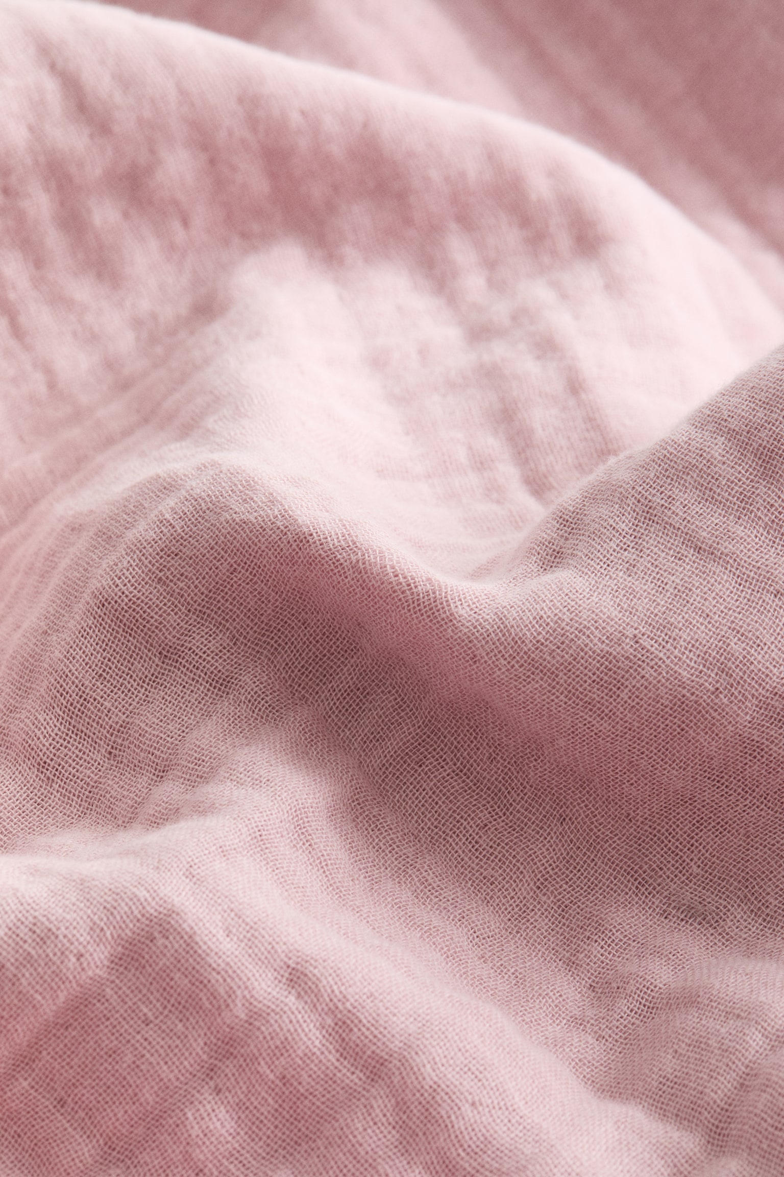 Cotton muslin pillowcase - Light pink/Anthracite grey/Dark beige/Light mole/Light blue/Brown/White/Light pink/Light beige/Dark green/Light dusty green - 3