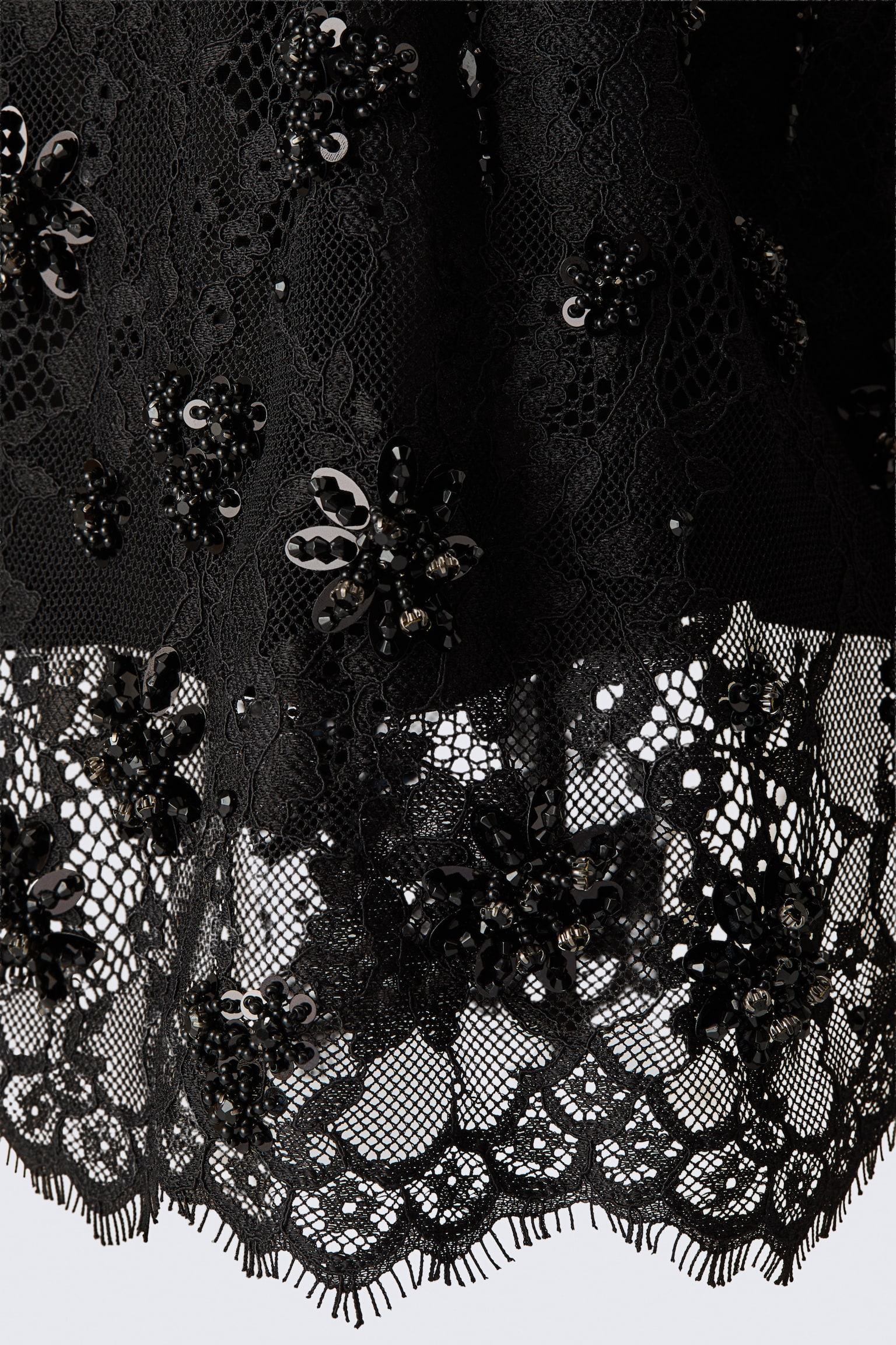 Женская юбка H&M Embellished Lace, цвет: Чёрный — фото 3