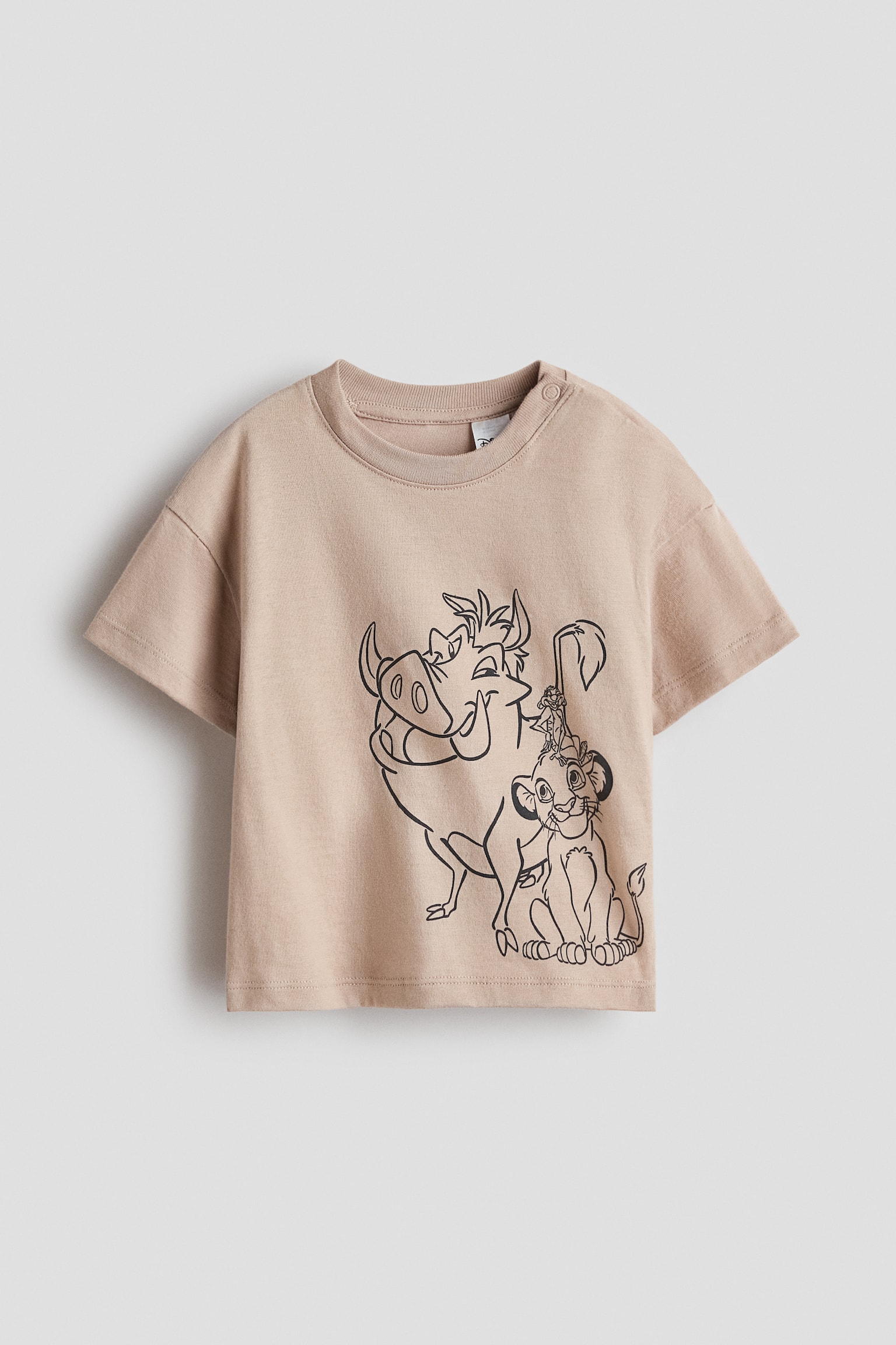 2-pack printed T-shirts - Beige/The Lion King/Light green/Mickey Mouse - 3