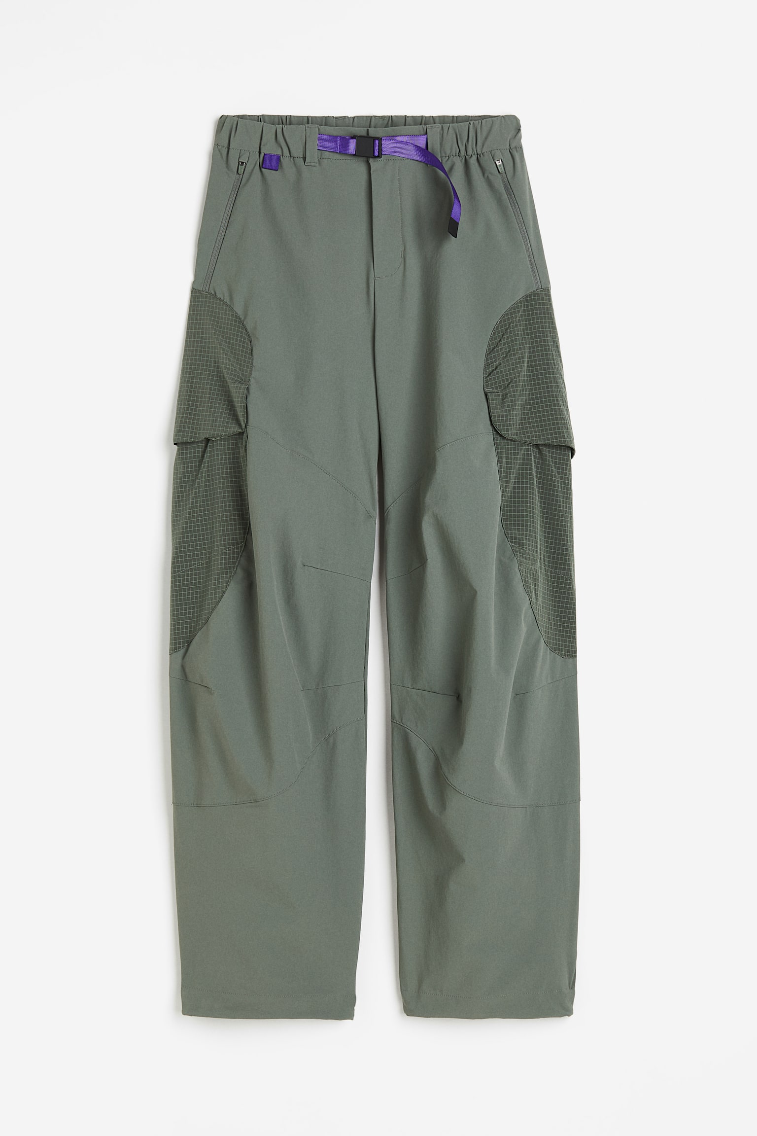 Outdoor Parachute Pants - Dark khaki green - 1