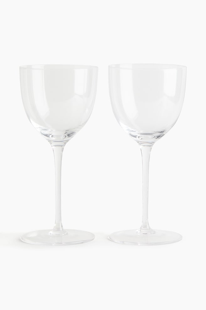 Lot de 2 verres à apéritif raffinés - Transparent - 1